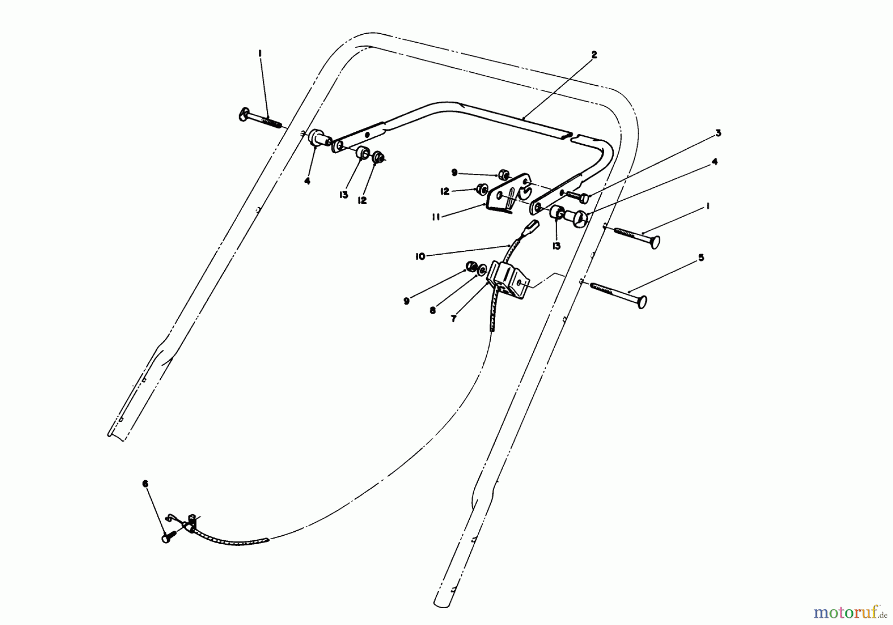  Toro Neu Mowers, Walk-Behind Seite 1 20588 - Toro Lawnmower, 1990 (0000001-0999999) CONTROL ASSEMBLY