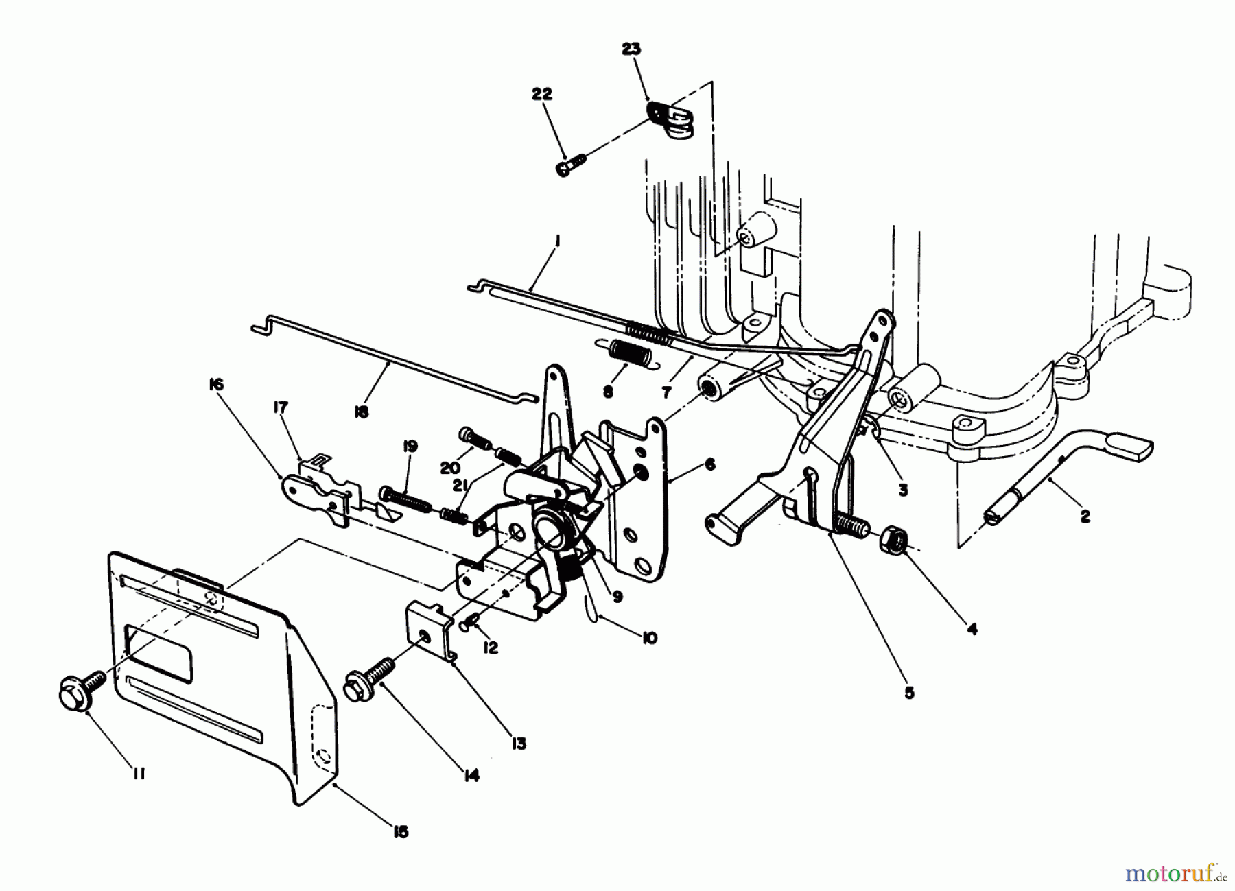  Toro Neu Mowers, Walk-Behind Seite 1 20622 - Toro Lawnmower, 1990 (0000001-0003101) GOVERNOR ASSEMBLY (MODEL NO. VMJ8)