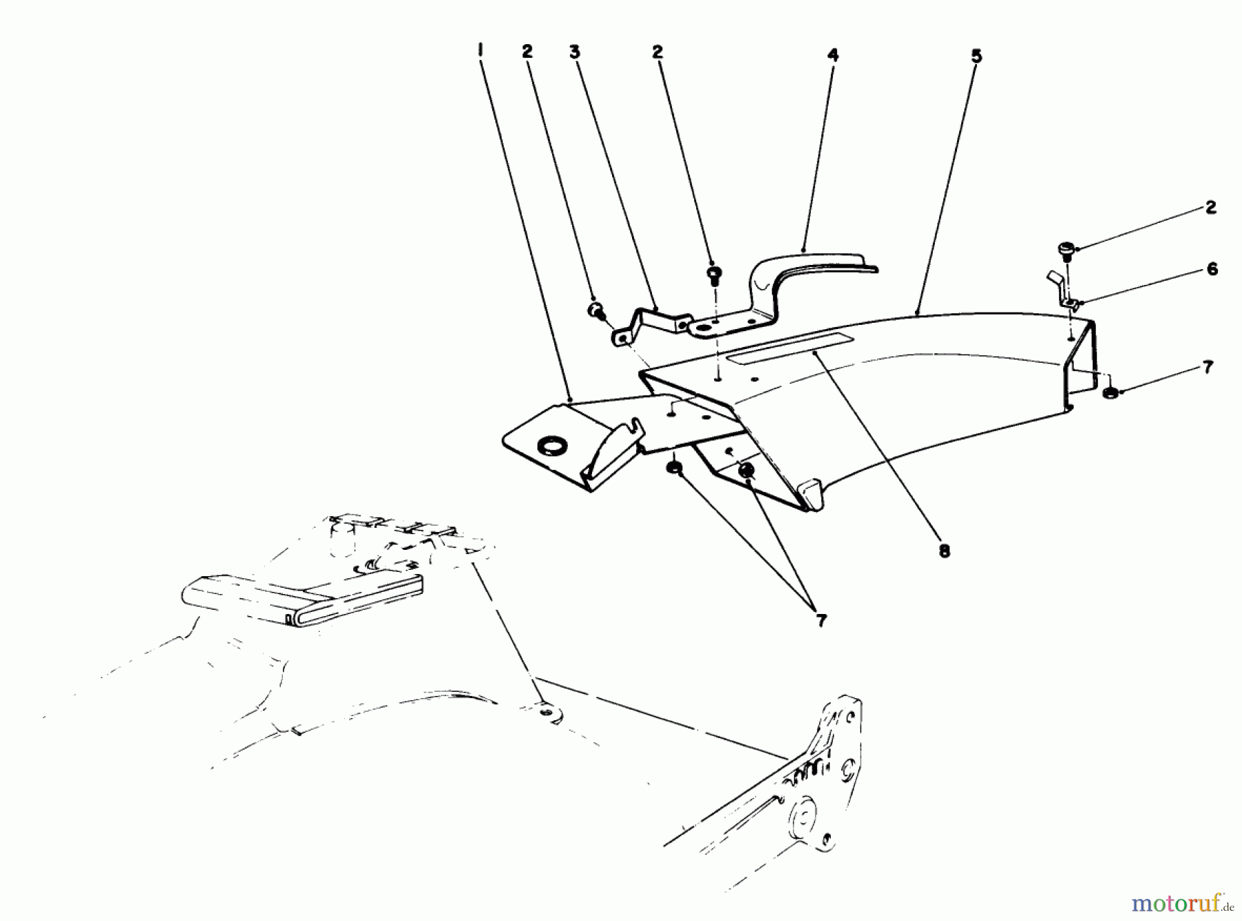  Toro Neu Mowers, Walk-Behind Seite 1 20624 - Toro Lawnmower, 1986 (6000001-6999999) SIDE DISCHARGE CHUTE MODEL NO. 59108 (OPTIONAL)