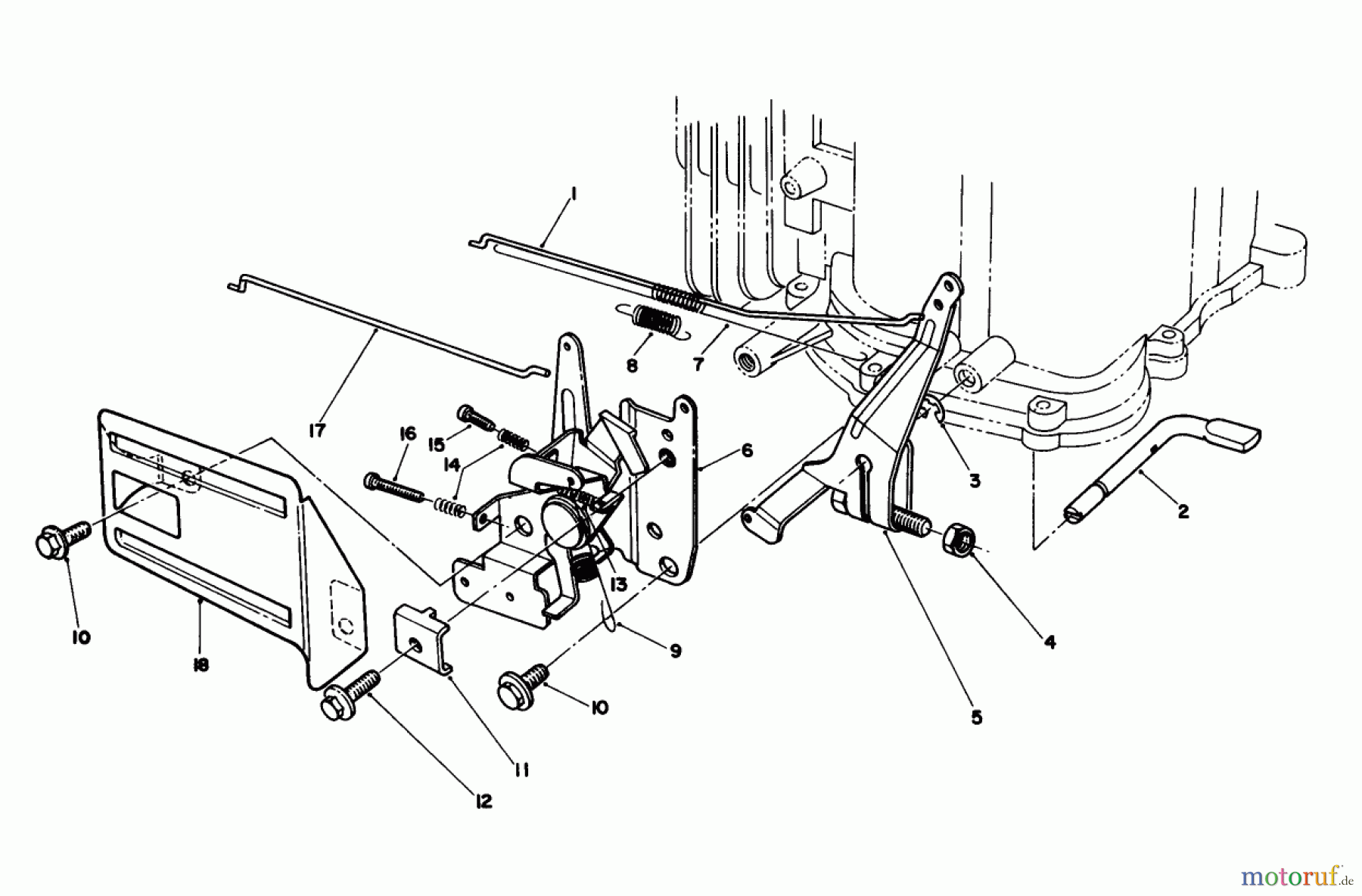  Toro Neu Mowers, Walk-Behind Seite 1 20627C - Toro Lawnmower, 1988 (8000001-8999999) GOVERNOR ASSEMBLY