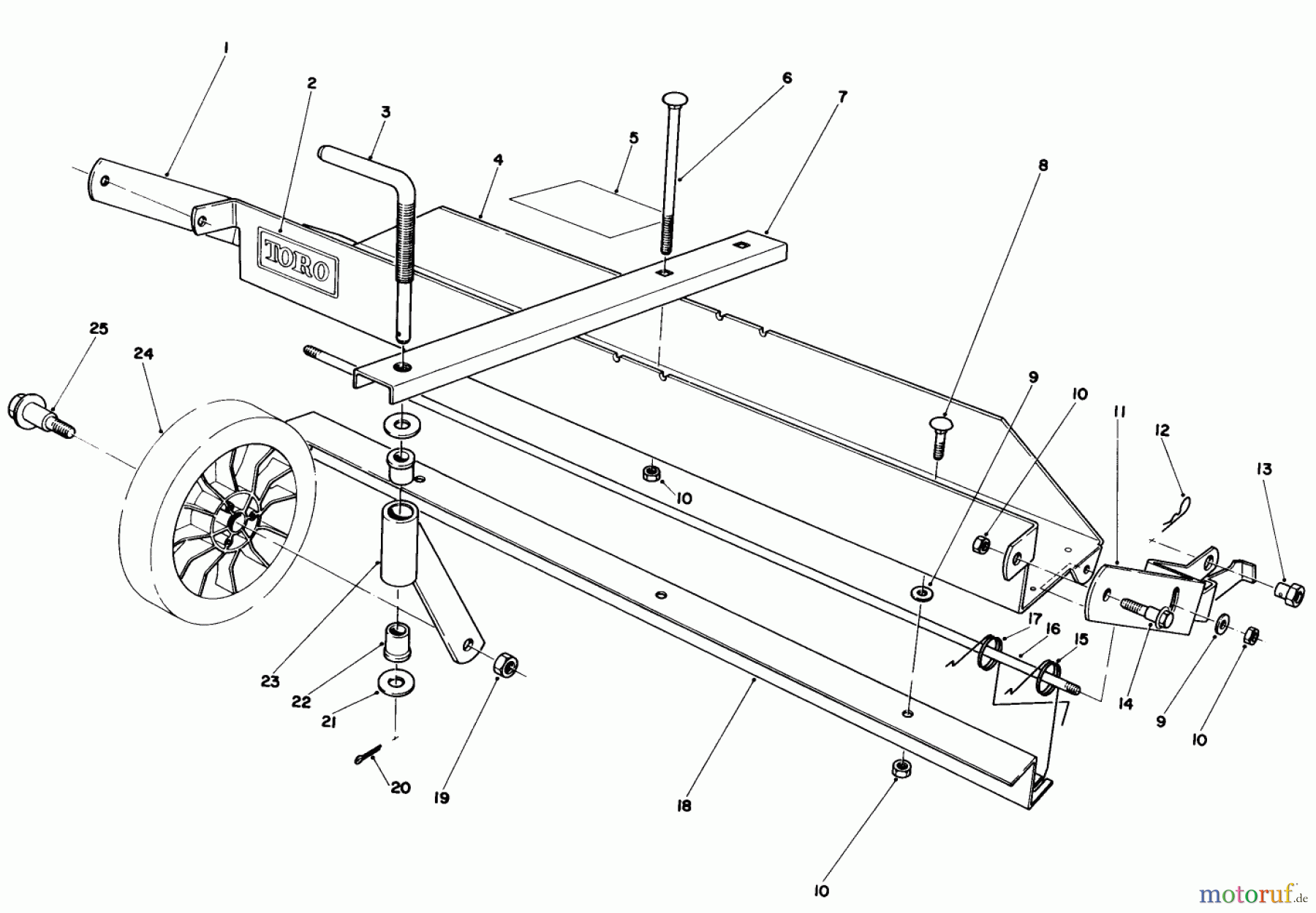  Toro Neu Mowers, Walk-Behind Seite 1 20661 - Toro Lawnmower, 1983 (3000001-3999999) DETHATCHER KIT MODEL NO. 59126 (OPTIONAL)