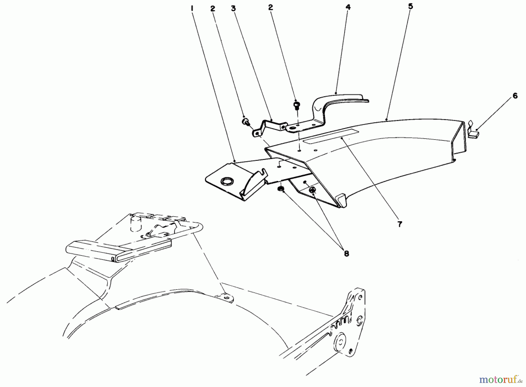  Toro Neu Mowers, Walk-Behind Seite 1 20661 - Toro Lawnmower, 1983 (3000001-3999999) SIDE DISCHARGE CHUTE MODEL NO. 59108 (OPTIONAL)