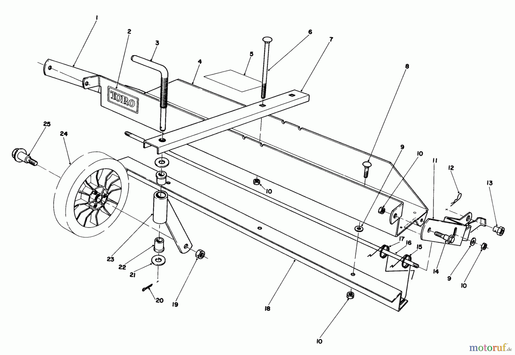  Toro Neu Mowers, Walk-Behind Seite 1 20671 - Toro Lawnmower, 1983 (3000001-3999999) DETHATCHER KIT MODEL NO. 59126 (OPTIONAL)