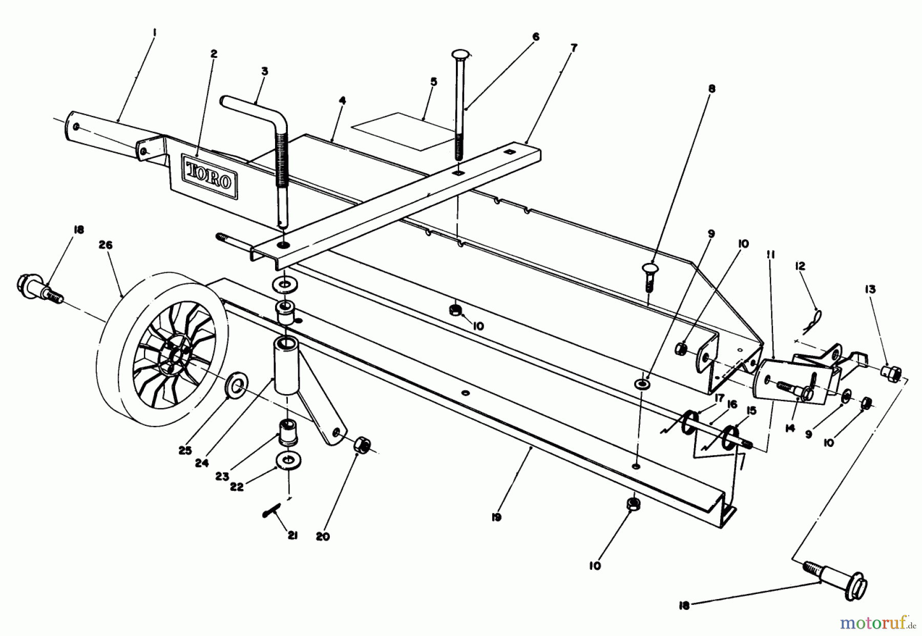  Toro Neu Mowers, Walk-Behind Seite 1 20680 - Toro Lawnmower, 1984 (4000001-4999999) DETHATCHER KIT MODEL NO. 59126 (OPTIONAL)