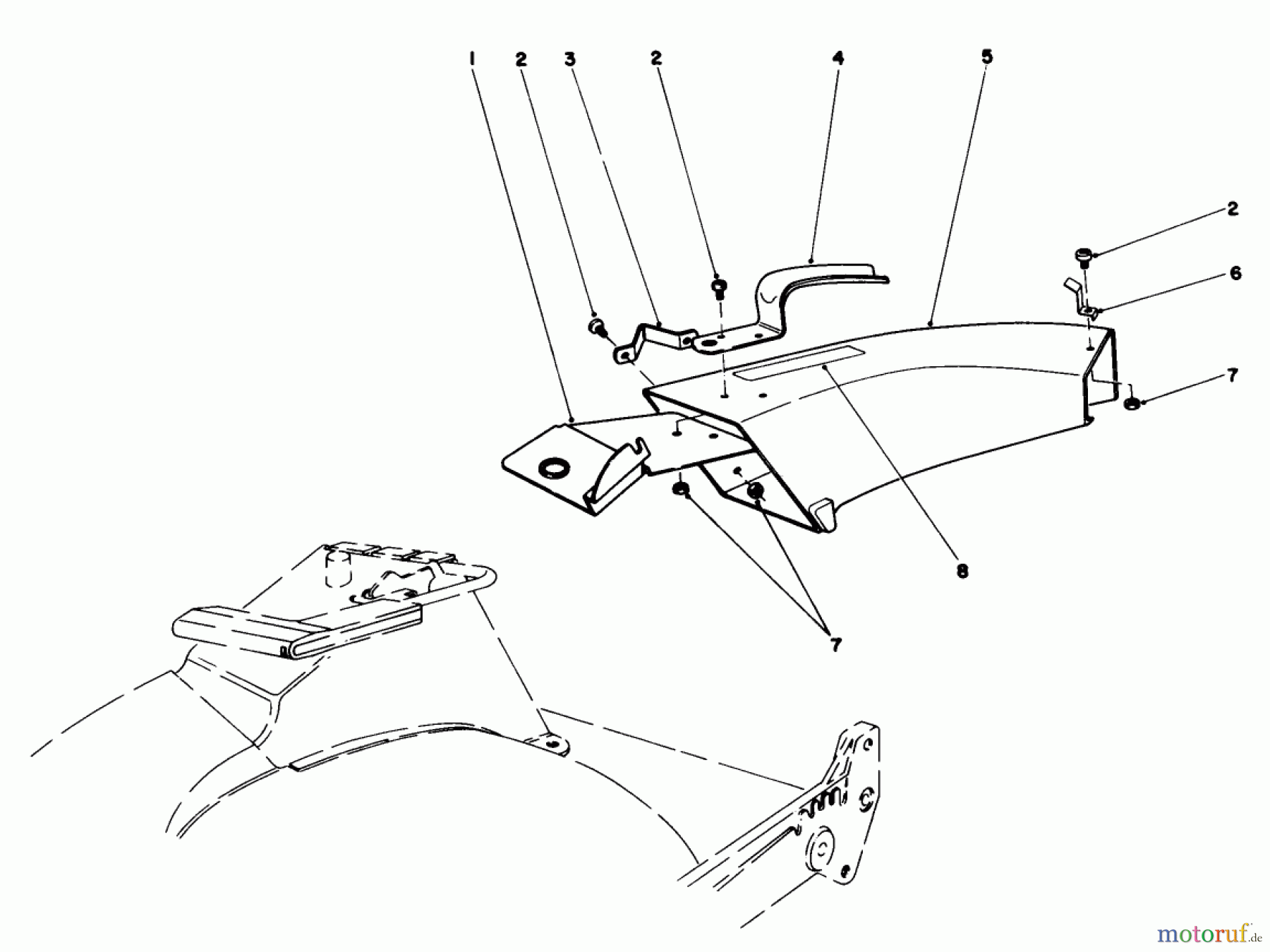  Toro Neu Mowers, Walk-Behind Seite 1 20684 - Toro Lawnmower, 1986 (6000001-6999999) SIDE DISCHARGE CHUTE MODEL NO. 59108 (OPTIONAL)