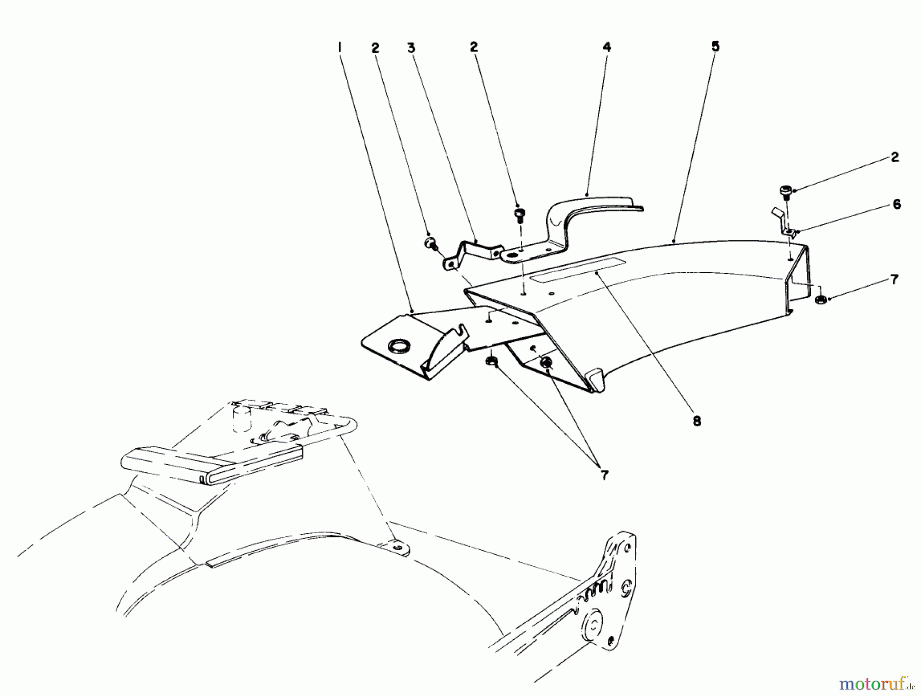  Toro Neu Mowers, Walk-Behind Seite 1 20705 - Toro Lawnmower, 1984 (4000001-4999999) SIDE DISCHARGE CHUTE MODEL NO. 59108 (OPTIONAL)