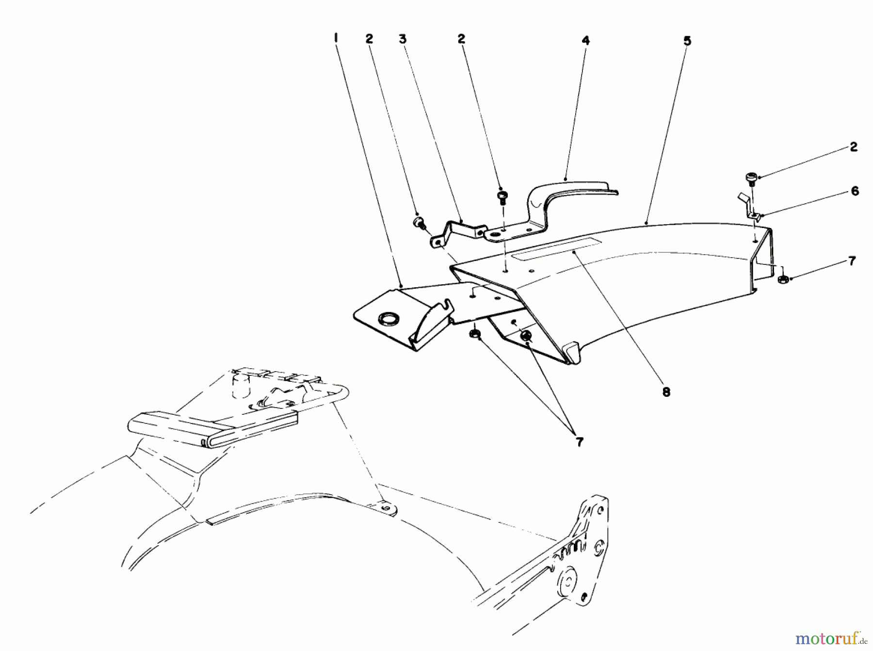  Toro Neu Mowers, Walk-Behind Seite 1 20715C - Toro Lawnmower, 1985 (5000001-5999999) SIDE DISCHARGE CHUTE MODEL NO. 59108 (OPTIONAL)