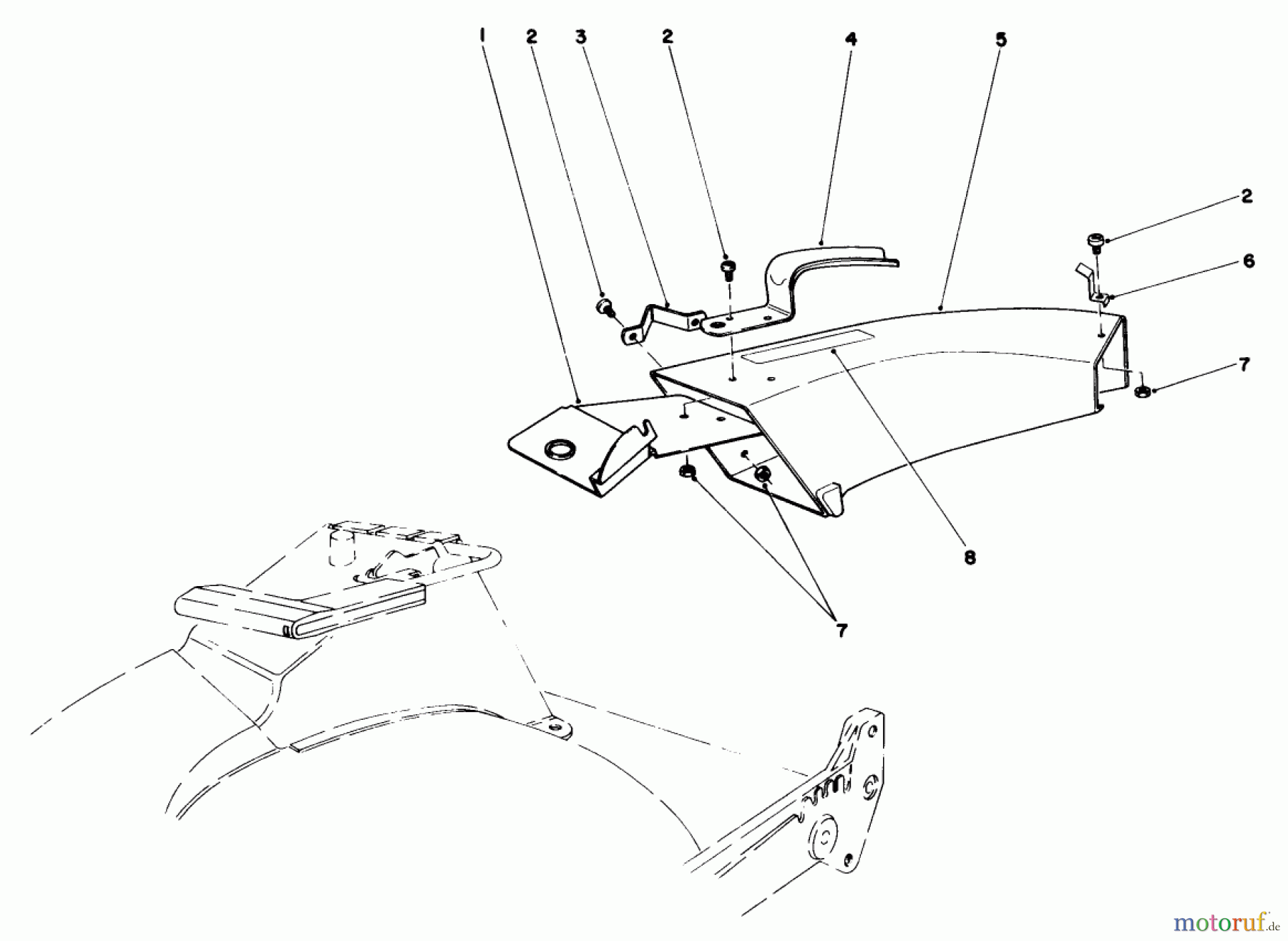  Toro Neu Mowers, Walk-Behind Seite 1 20718 - Toro Lawnmower, 1985 (5000001-5999999) SIDE DISCHARGE CHUTE MODEL NO. 59108 (OPTIONAL)