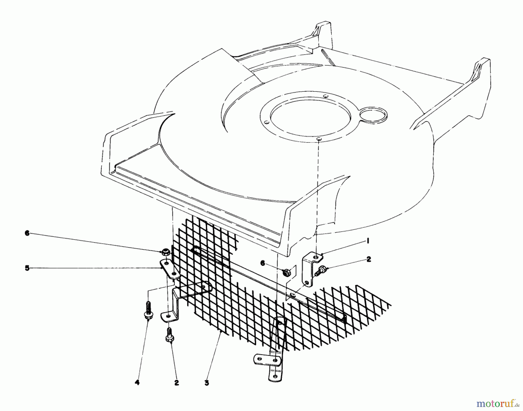  Toro Neu Mowers, Walk-Behind Seite 1 20720 - Toro Lawnmower, 1981 (1000001-1999999) LEAF SHREDDER KIT NO. 59105 (OPTIONAL)