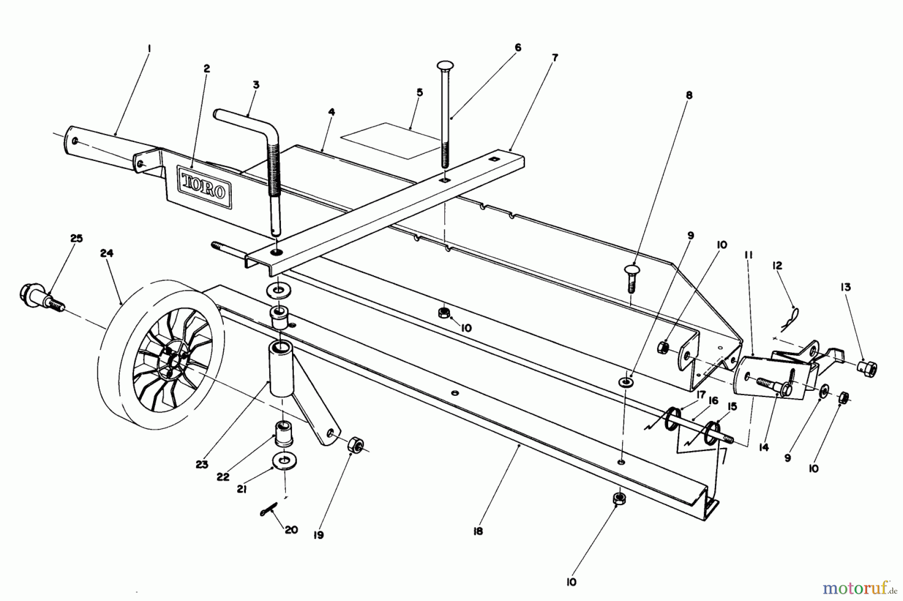  Toro Neu Mowers, Walk-Behind Seite 1 20735 - Toro Lawnmower, 1983 (3000001-3999999) DETHATCHER KIT MODEL NO. 59126 (OPTIONAL)