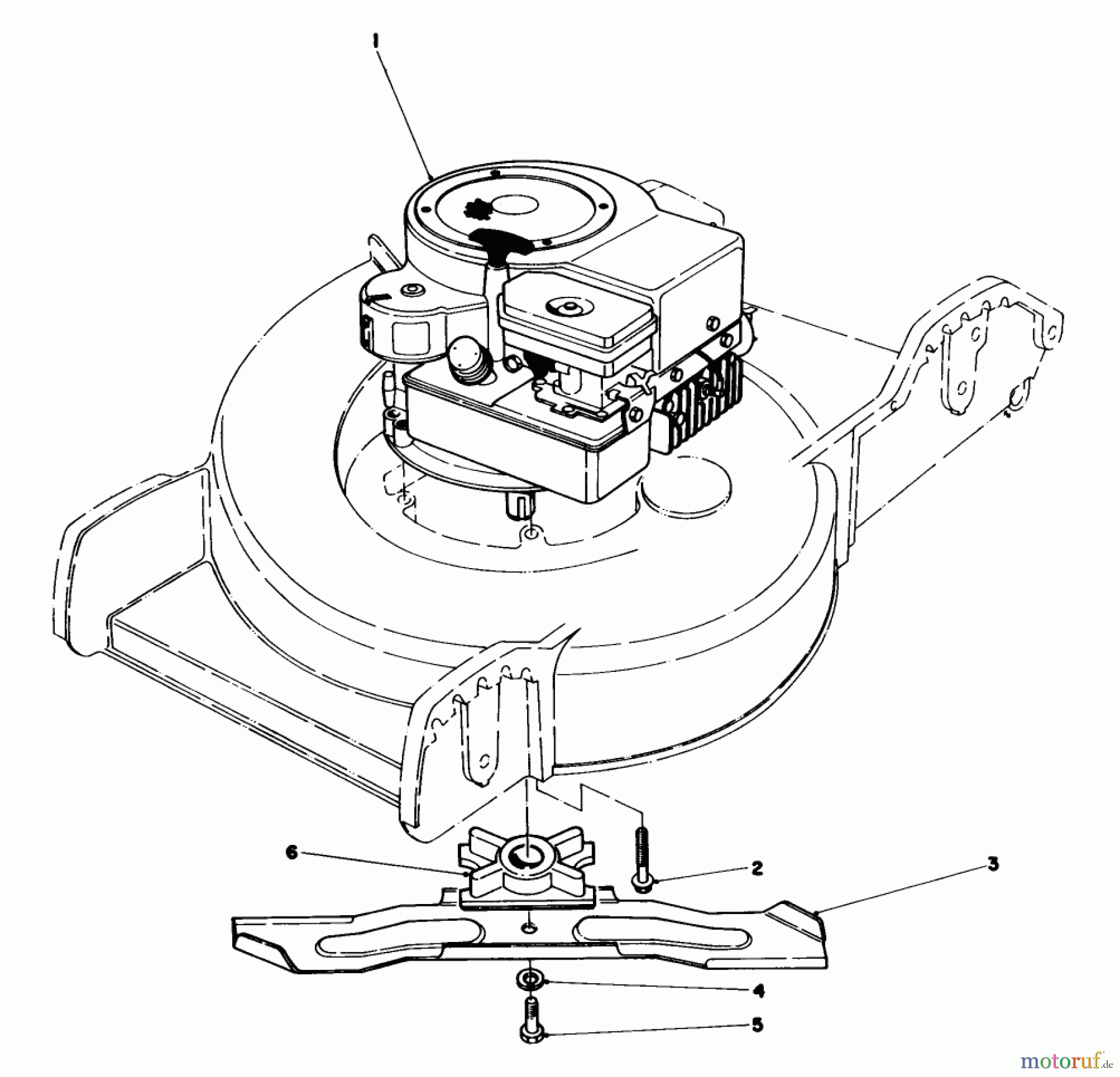  Toro Neu Mowers, Walk-Behind Seite 1 20743C - Toro Lawnmower, 1985 (5000001-5999999) ENGINE ASSEMBLY