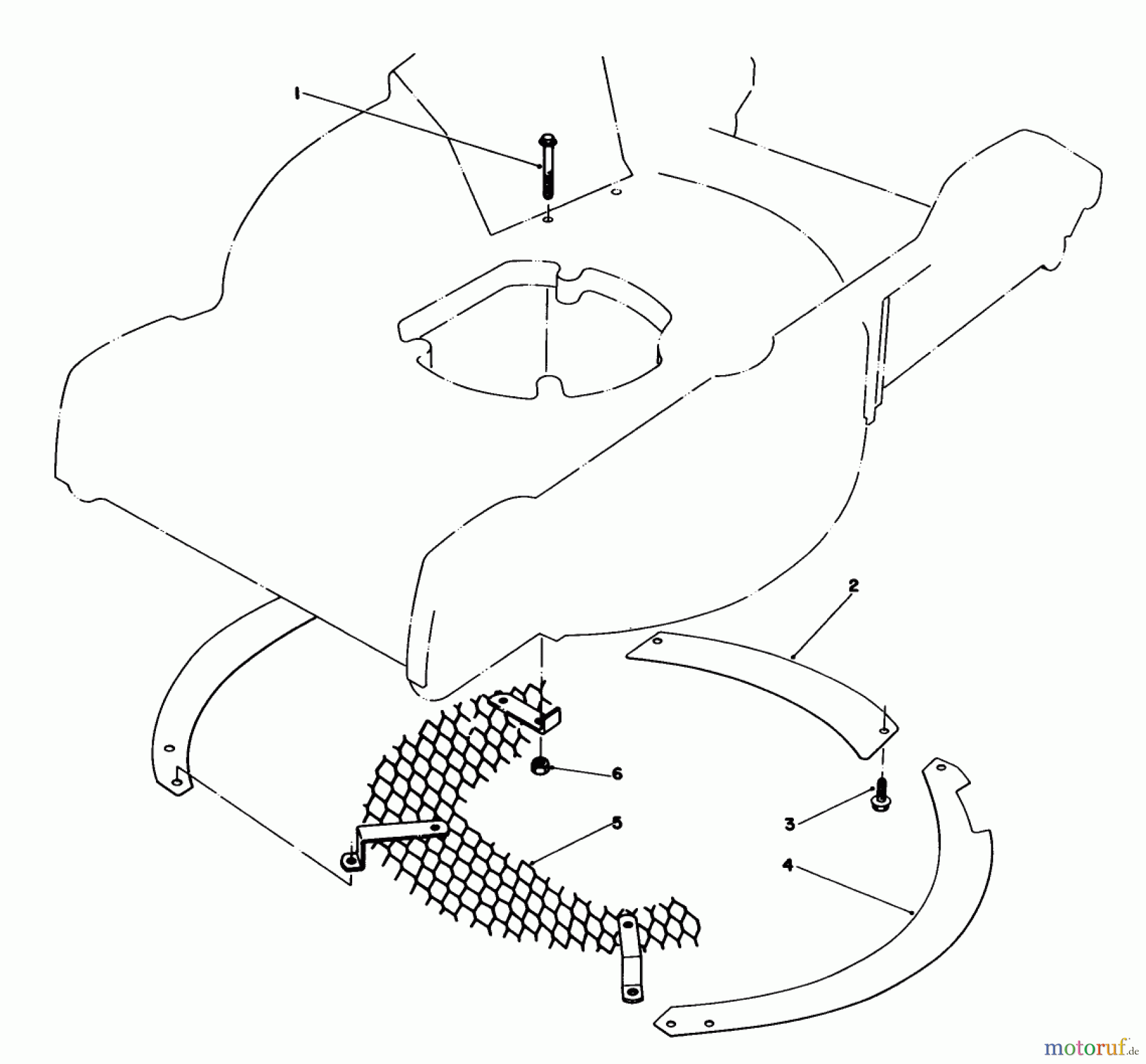  Toro Neu Mowers, Walk-Behind Seite 1 20745 - Toro Lawnmower, 1984 (4000001-4999999) LEAF SHREDDER KIT NO. 59101 (OPTIONAL)