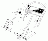 Toro 20747 - Lawnmower, 1985 (5000001-5999999) Ersatzteile HANDLE ASSEMBLY