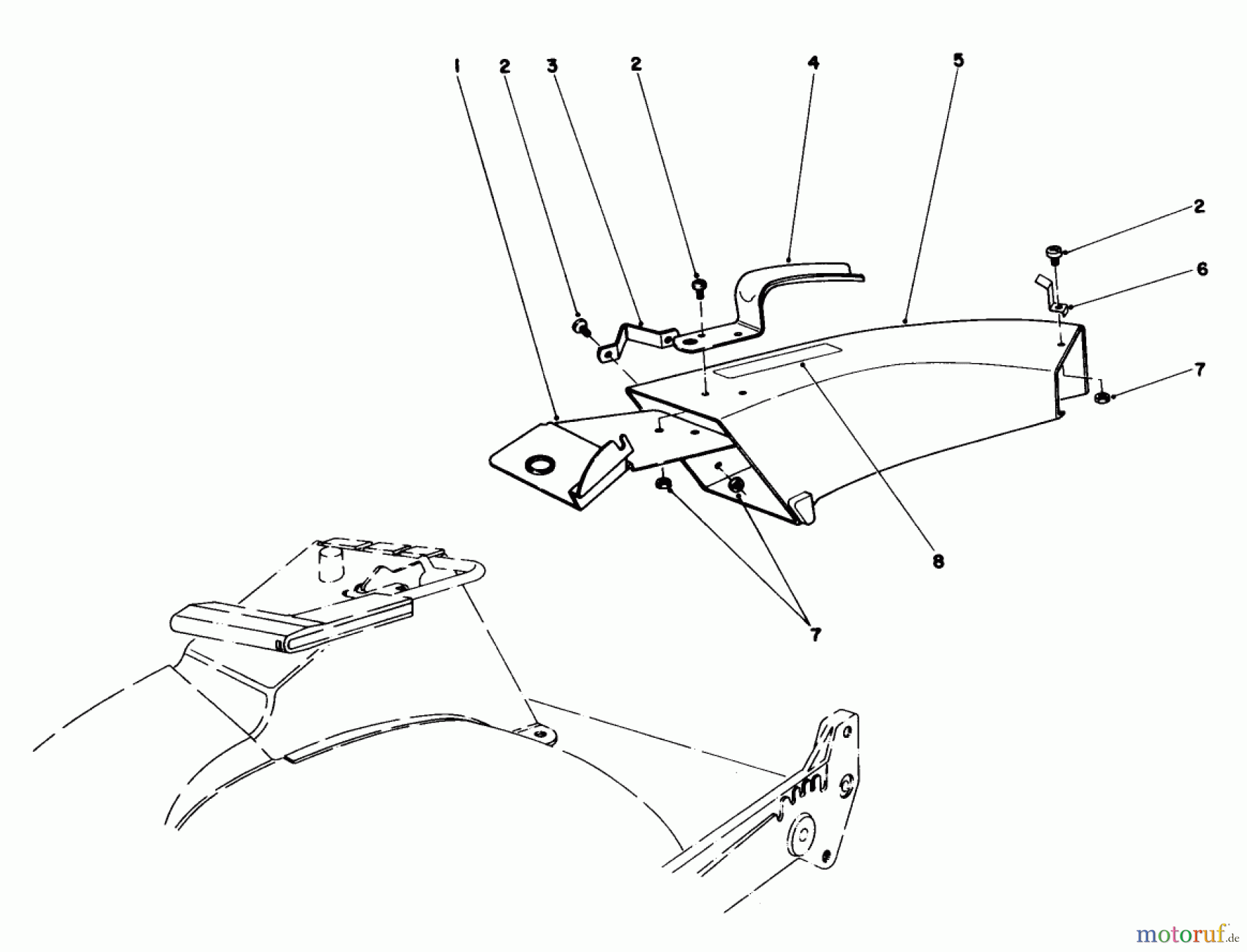  Toro Neu Mowers, Walk-Behind Seite 1 20747C - Toro Lawnmower, 1986 (6000001-6999999) SIDE DISCHARGE CHUTE MODEL NO. 59108 (OPTIONAL)