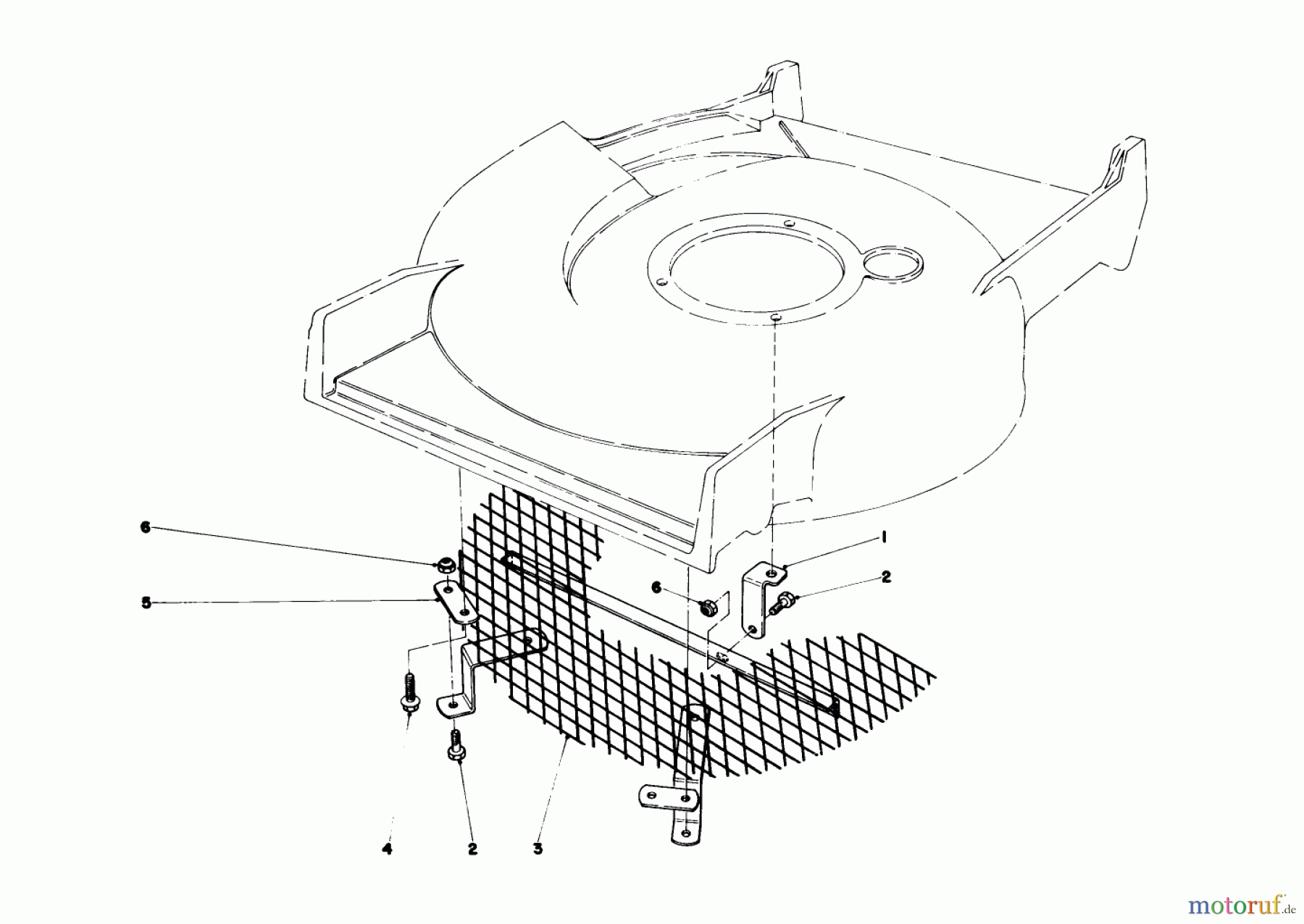  Toro Neu Mowers, Walk-Behind Seite 1 20775 - Toro Lawnmower, 1980 (0000001-0999999) LEAF SHREDDER KIT NO. 59105 (OPTIONAL)