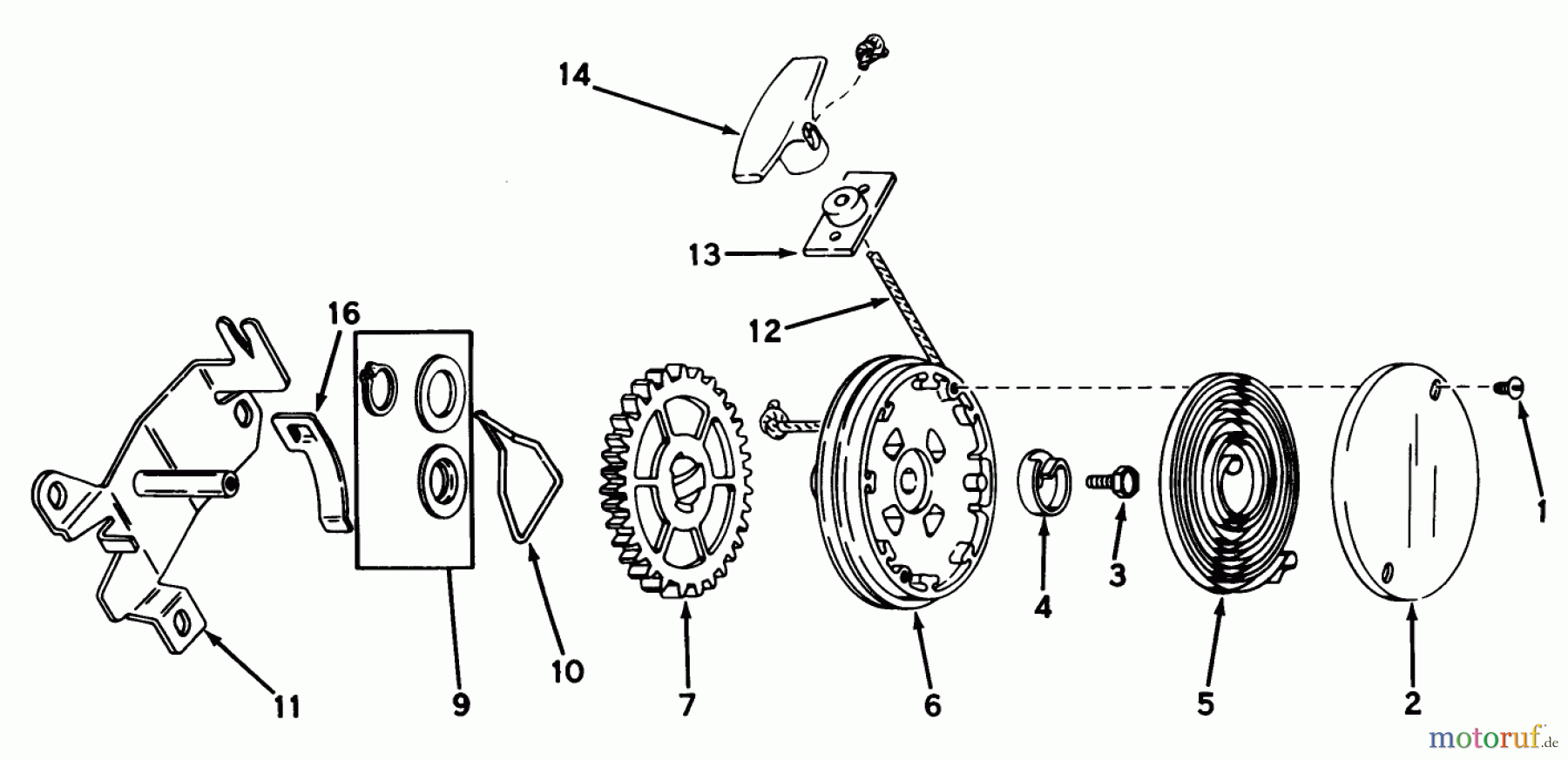  Toro Neu Mowers, Walk-Behind Seite 1 20788 - Toro Lawnmower, 1980 (0000001-0999999) STARTER NO. 590450A