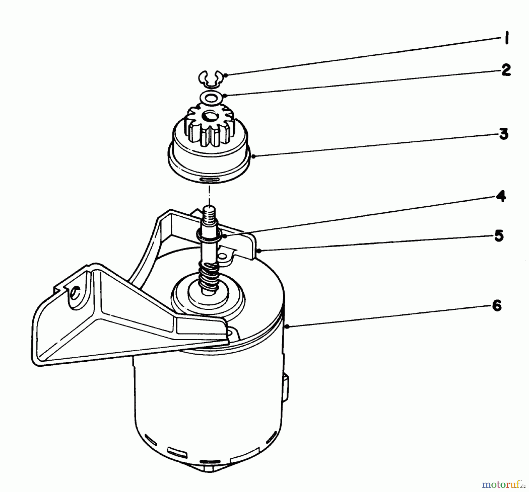  Toro Neu Mowers, Walk-Behind Seite 1 20790 - Toro Lawnmower, 1982 (2000001-2999999) STARTER MOTOR