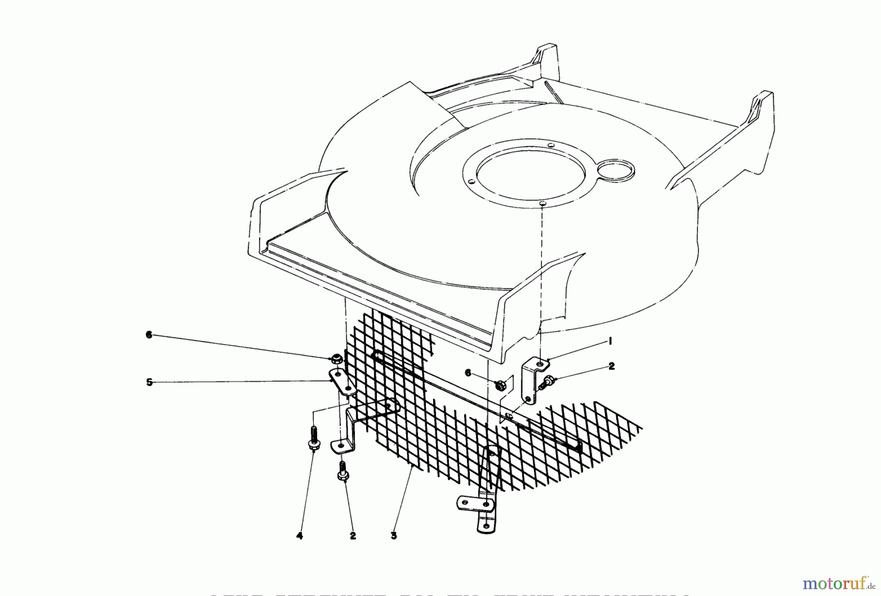  Toro Neu Mowers, Walk-Behind Seite 1 20810 - Toro Lawnmower, 1980 (0000001-0999999) LEAF SHREDDER KIT NO. 59105 (OPTIONAL)