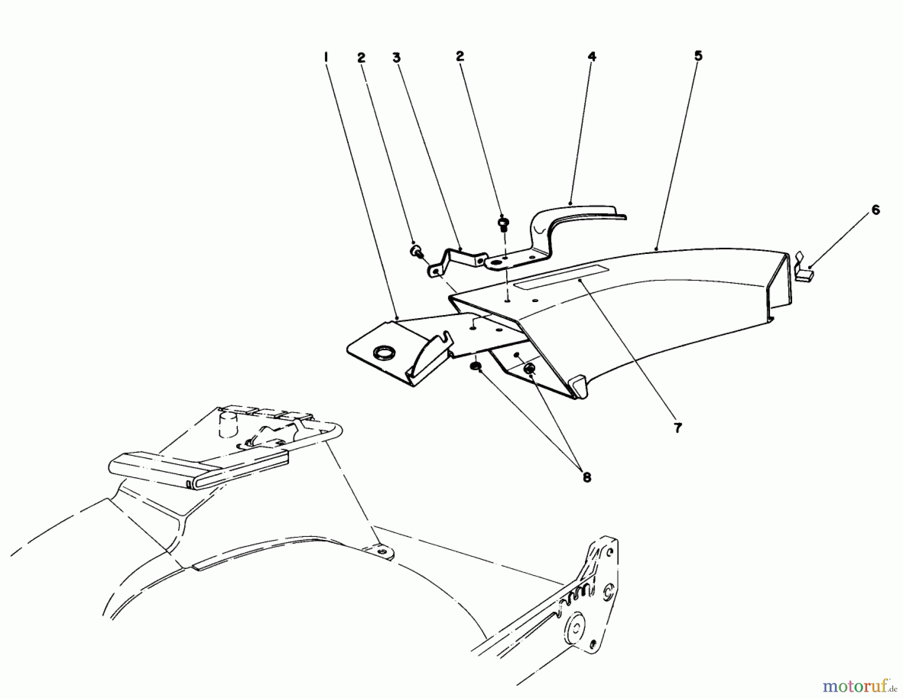  Toro Neu Mowers, Walk-Behind Seite 1 20810 - Toro Lawnmower, 1983 (3000001-3999999) SIDE DISCHARGE CHUTE MODEL NO. 59108 (OPTIONAL)