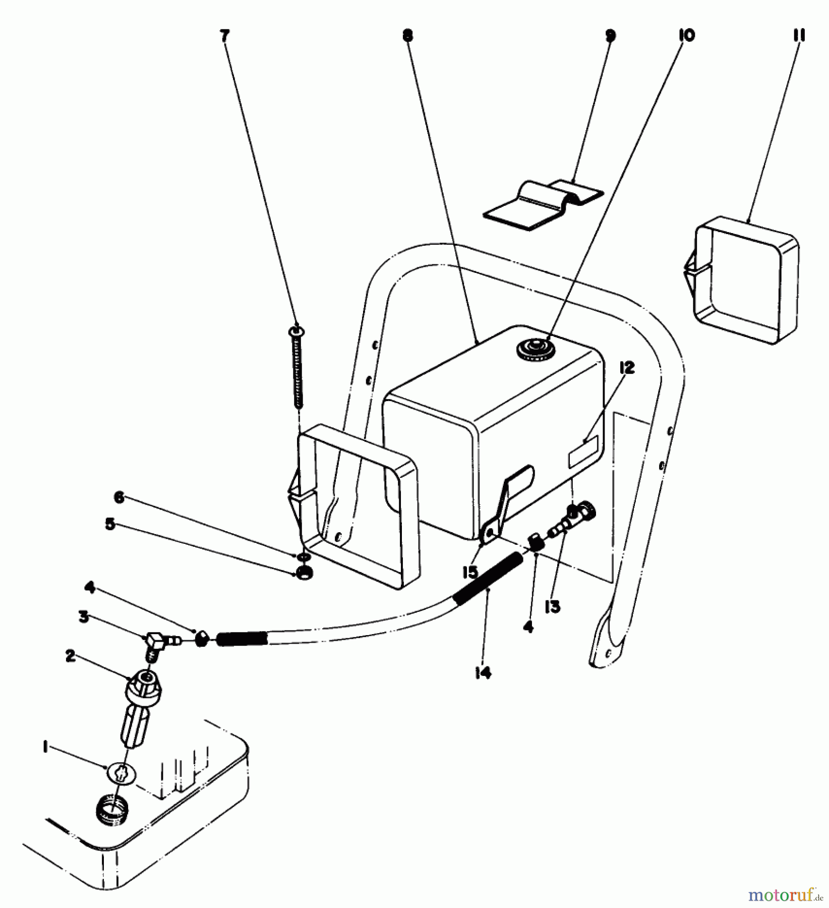  Toro Neu Mowers, Walk-Behind Seite 2 22005 - Toro Lawnmower, 1984 (4000001-4999999) REMOTE FUEL TANK KIT NO. 39-6880 (OPTIONAL)