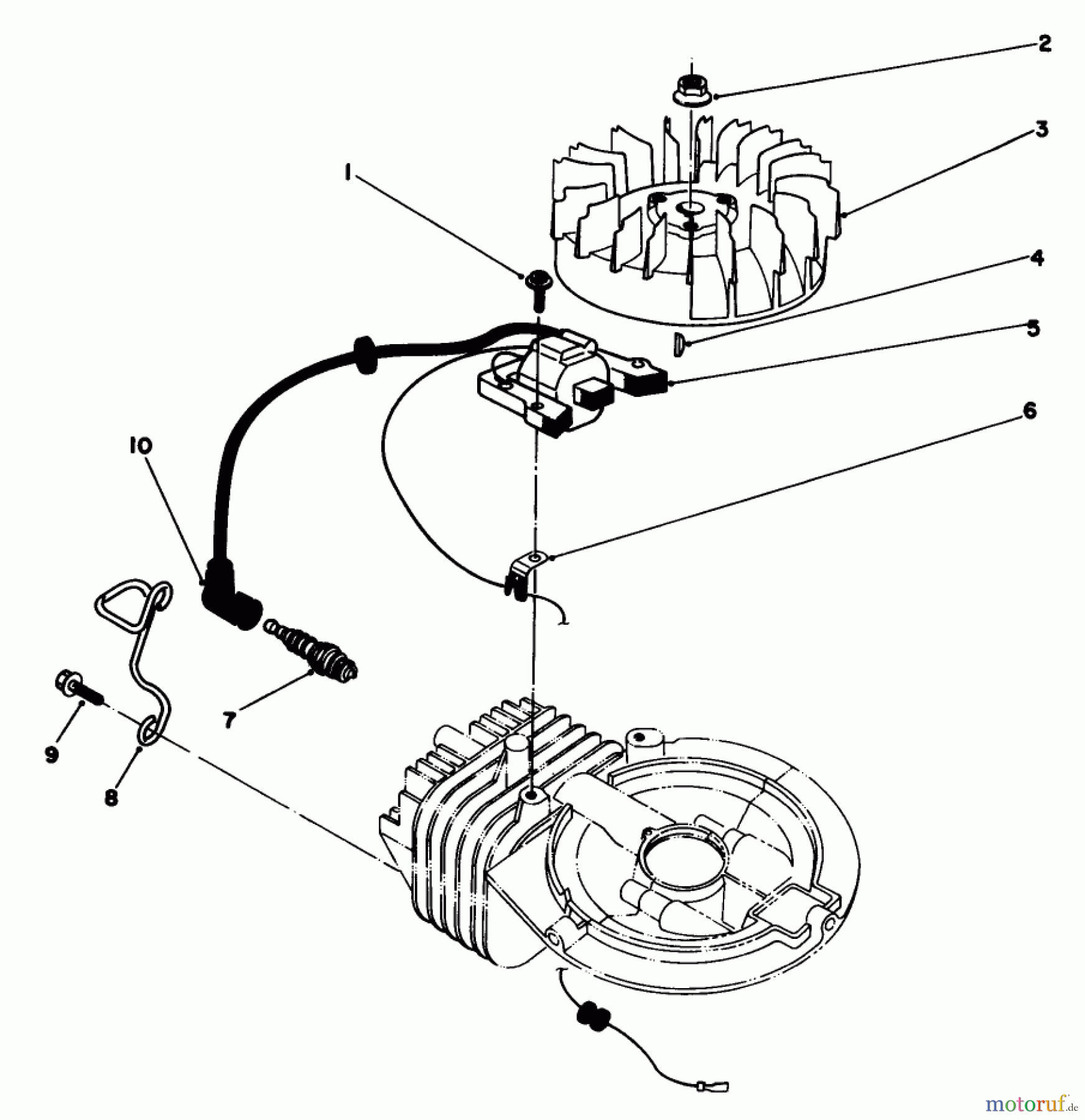  Toro Neu Mowers, Walk-Behind Seite 2 22040 - Toro Lawnmower, 1991 (1000001-1999999) IGNITION ASSEMBLY (MODEL NO. 47PL0-3)