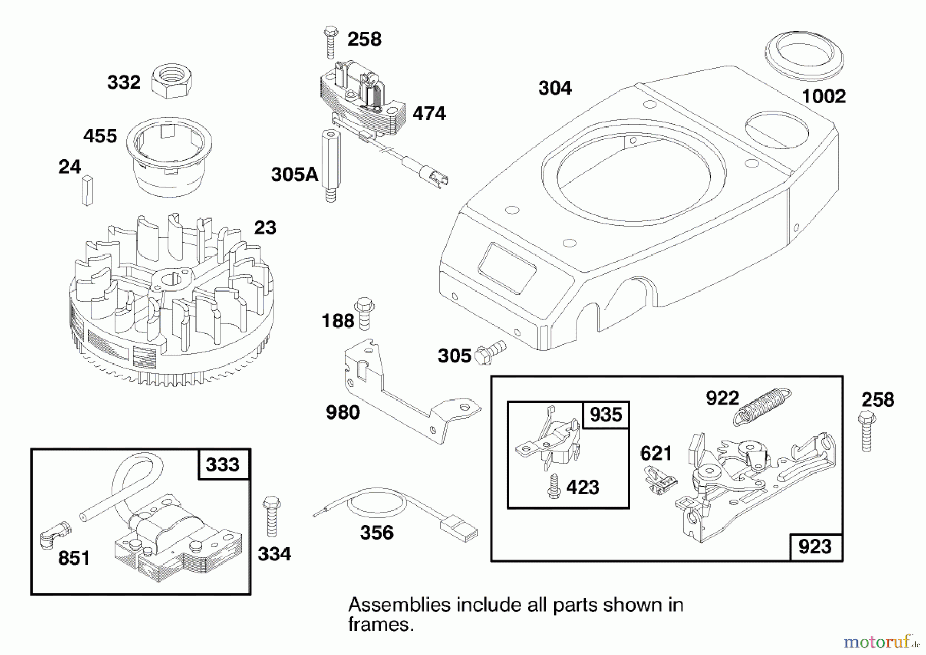  Toro Neu Mowers, Walk-Behind Seite 2 26636 - Toro Lawnmower, 1997 (7900001-7999999) ENGINE GTS-150 #6