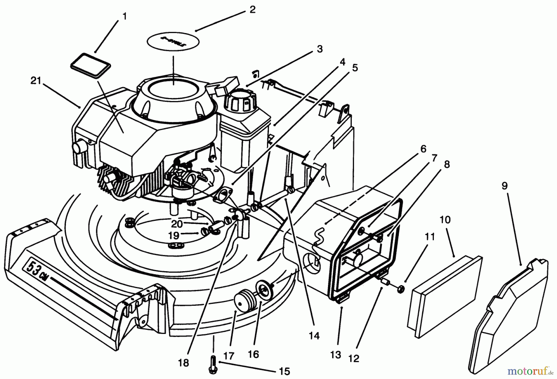  Toro Neu Mowers, Walk-Behind Seite 2 26640B - Toro Lawnmower, 1993 (3900001-3999999) ENGINE ASSEMBLY