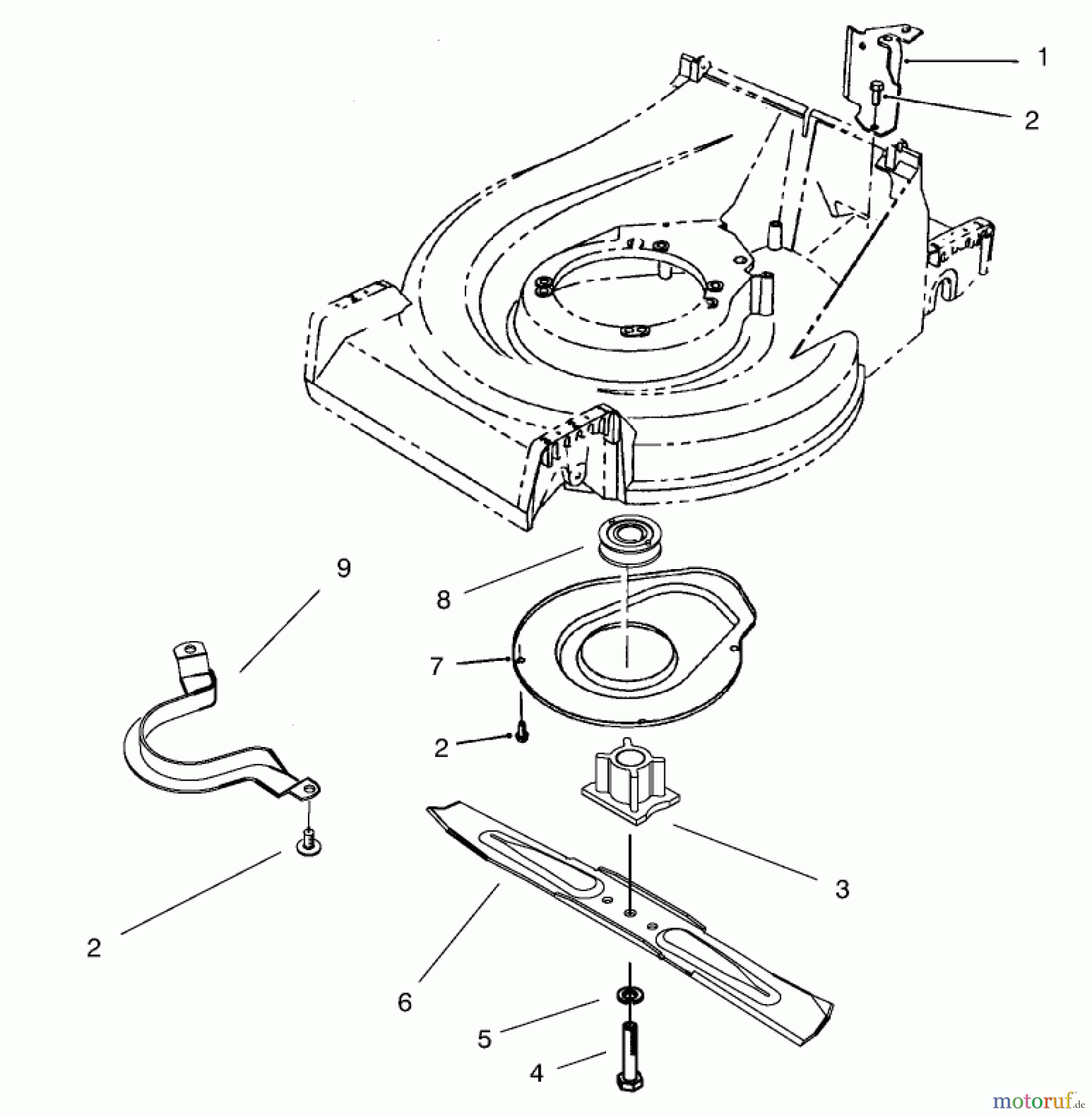  Toro Neu Mowers, Walk-Behind Seite 2 26643 - Toro Lawnmower, 1997 (7900001-7999999) BRAKE ASSEMBLY #2