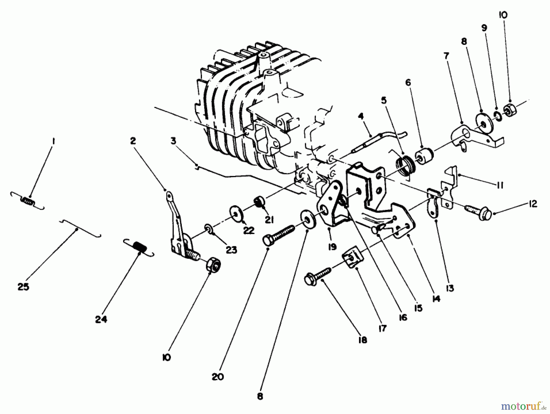  Toro Neu Mowers, Walk-Behind Seite 2 26683 - Toro Lawnmower, 1990 (0000001-0999999) GOVERNOR ASSEMBLY (ENGINE NO. 47PK9-2)