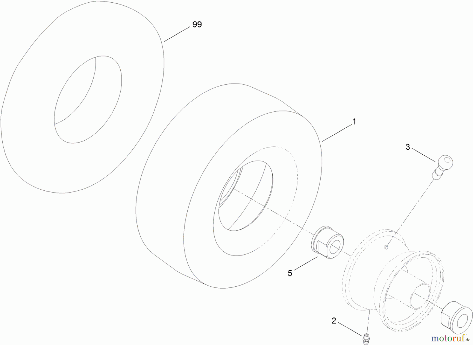  Toro Neu Mowers, Zero-Turn 74390 (ZS 4200TF) - Toro TimeCutter ZS 4200TF Riding Mower, 2012 (SN 312000001-312999999) CASTER WHEEL ASSEMBLY NO. 120-5515