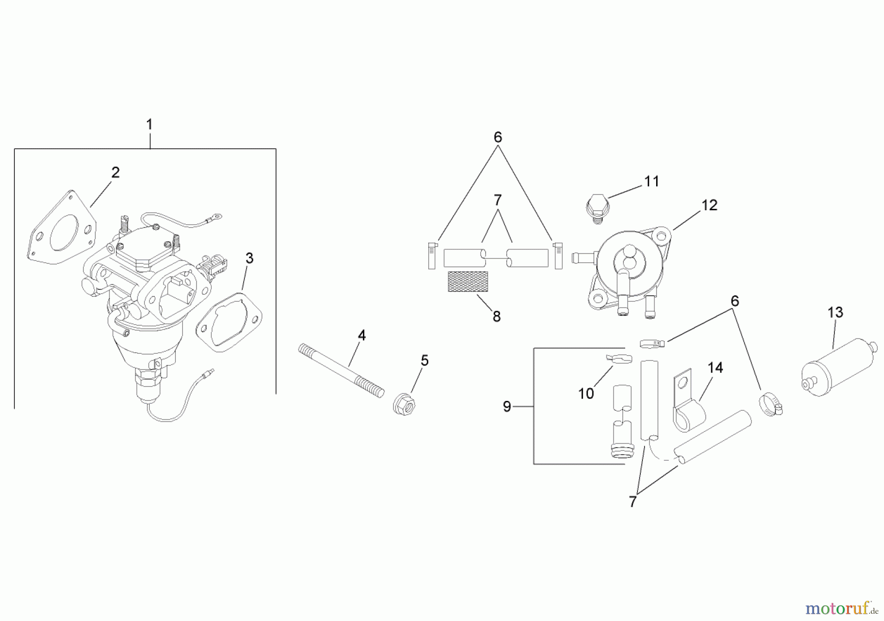  Toro Neu Mowers, Zero-Turn 74399 (Z5020) - Toro TimeCutter Z5020 Riding Mower, 2008 (280000001-280999999) FUEL SYSTEM ASSEMBLY KOHLER SV720-0032