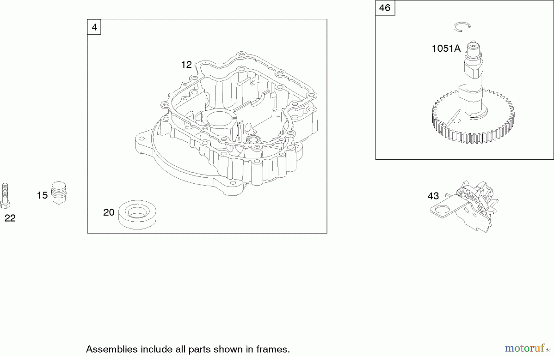  Toro Neu Mowers, Zero-Turn 74403 (Z420) - Toro TimeCutter Z420 Riding Mower, 2006 (260000001-260999999) CRANKCASE ASSEMBLY BRIGGS AND STRATTON 280H07-0166-E1