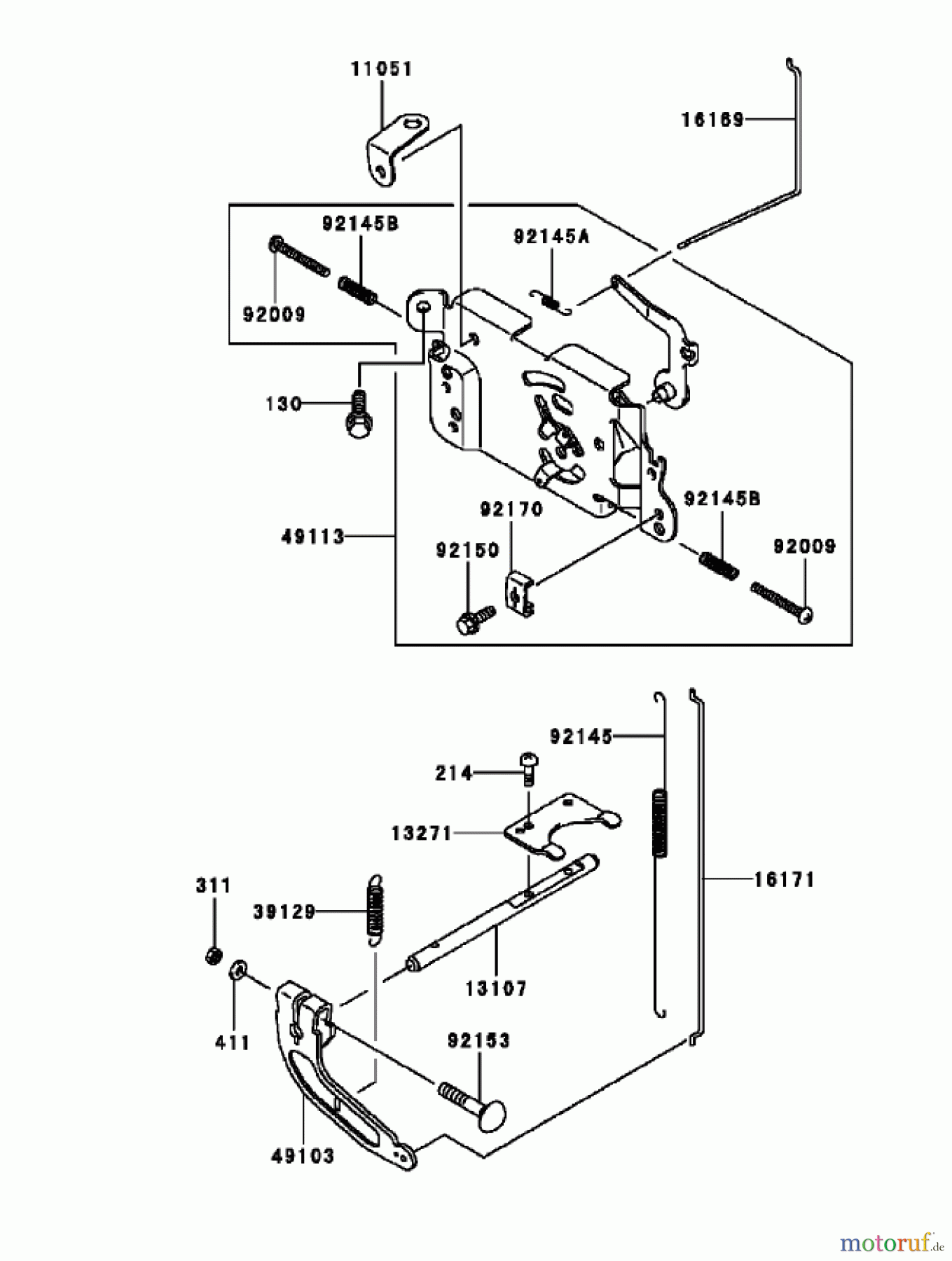  Toro Neu Mowers, Zero-Turn 74405 (18-52ZX) - Toro 18-52ZX TimeCutter ZX Riding Mower, 2004 (240000001-240999999) CONTROL EQUIPMENT ASSEMBLY KAWASAKI FH531V-AS11