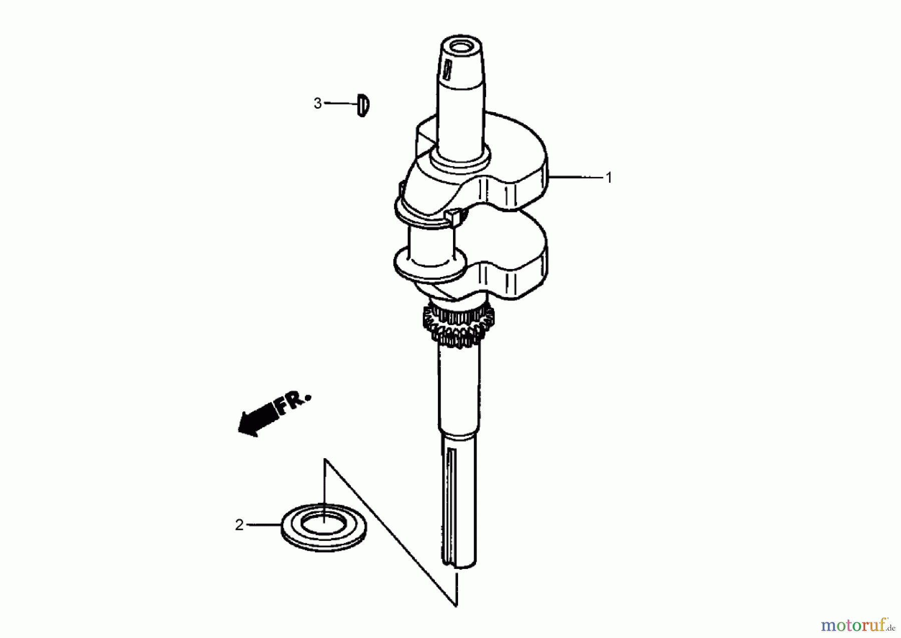  Toro Neu Mowers, Zero-Turn 74425 (Z530) - Toro TimeCutter Z530 Riding Mower, 2007 (270000001-270999999) CRANKSHAFT ASSEMBLY HONDA GXV530 EXA2LB