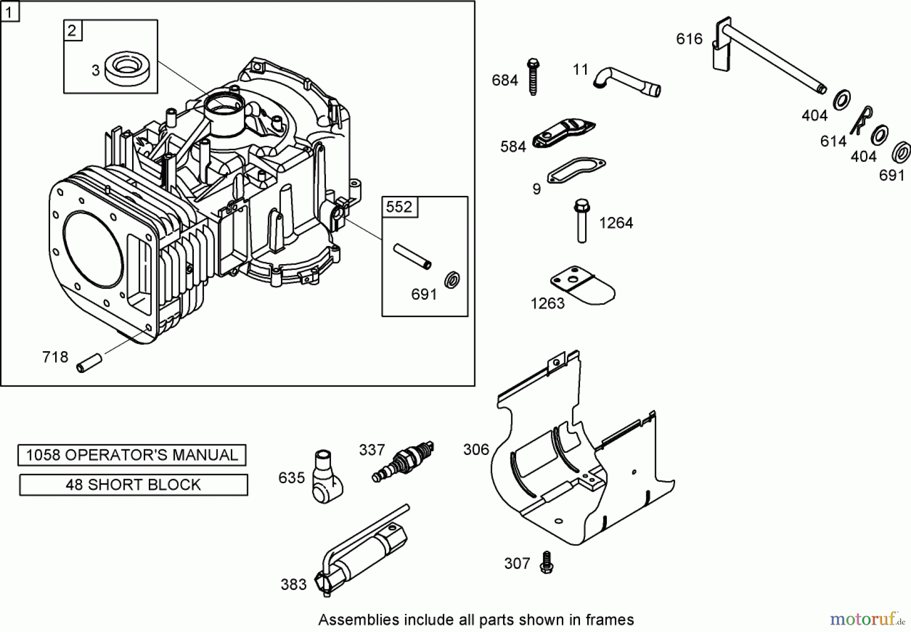  Toro Neu Mowers, Zero-Turn 74433 (ZD420) - Toro TimeCutter ZD420 Riding Mower, 2007 (270000001-270999999) CYLINDER ASSEMBLY BRIGGS AND STRATTON 31P777-0125-E1