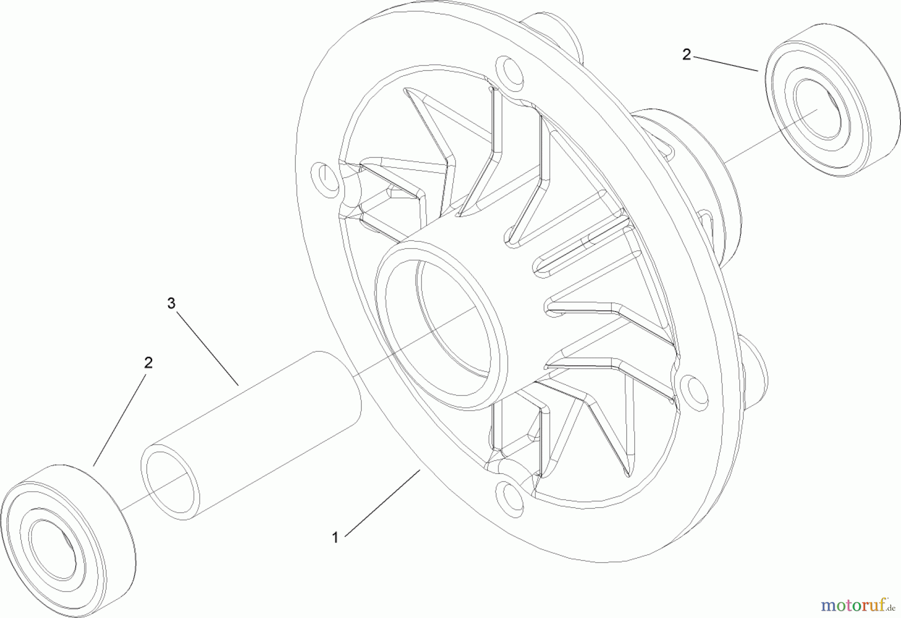  Toro Neu Mowers, Zero-Turn 74433 (ZD420) - Toro TimeCutter ZD420 Riding Mower, 2011 (311000001-311999999) SPINDLE ASSEMBLY NO. 107-9161