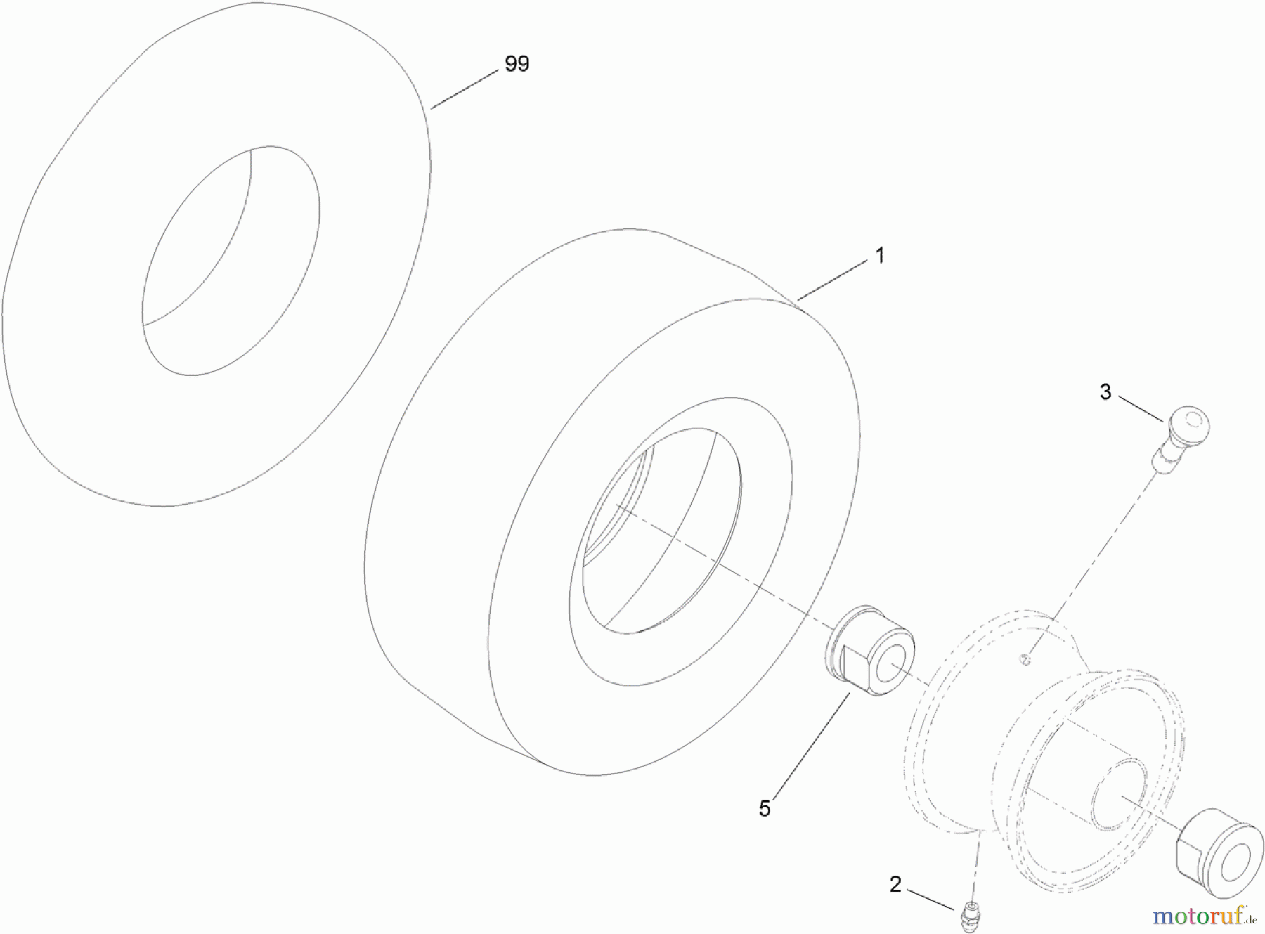  Toro Neu Mowers, Zero-Turn 74626 (4260) - Toro TimeCutter SS 4260 Riding Mower, 2012 (SN 312000001-312999999) CASTER WHEEL ASSEMBLY NO. 110-6785