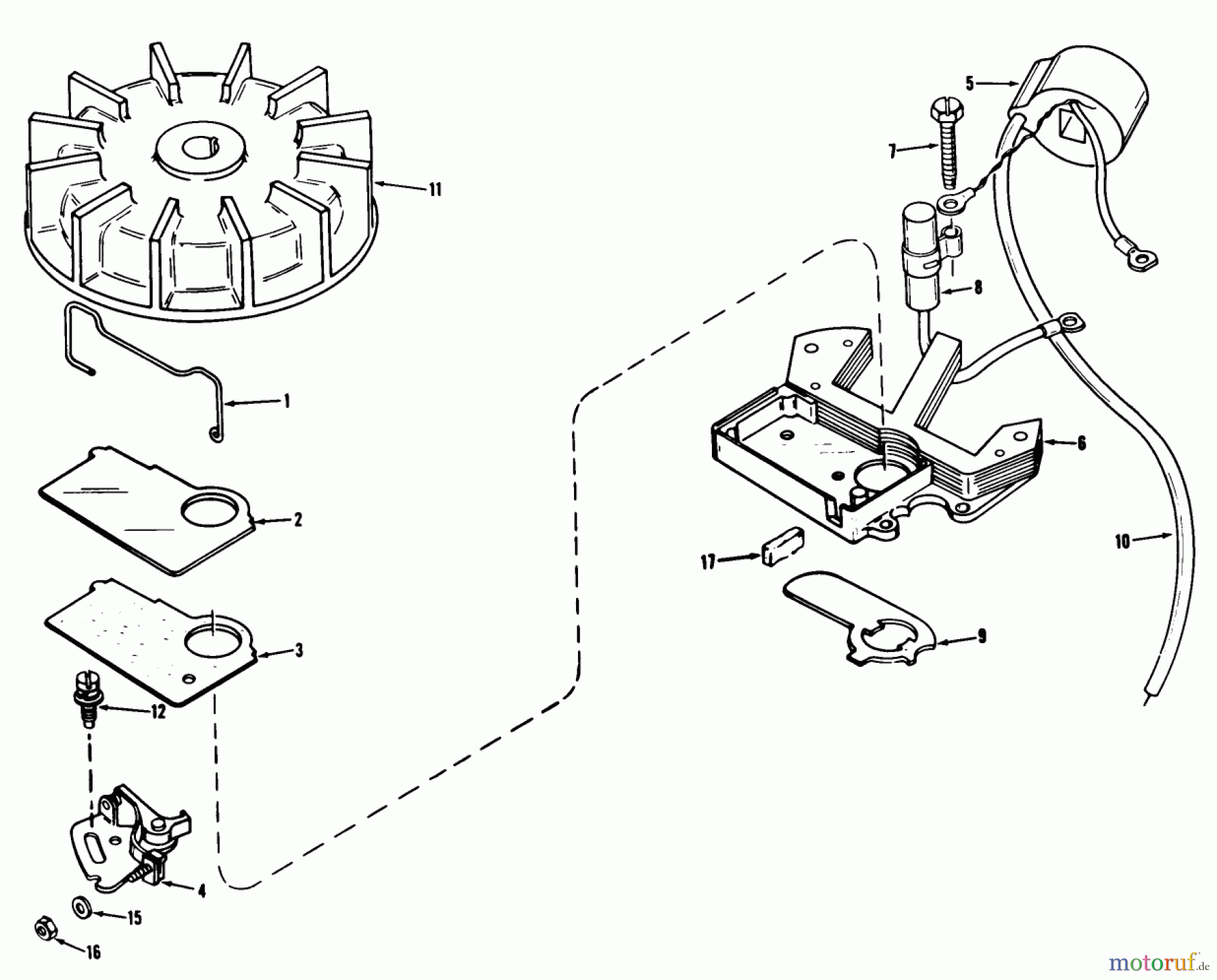  Toro Neu Snow Blowers/Snow Throwers Seite 1 31506 - Toro Snowmaster, 1977 (7000001-7999999) MAGNETO NO. 610659