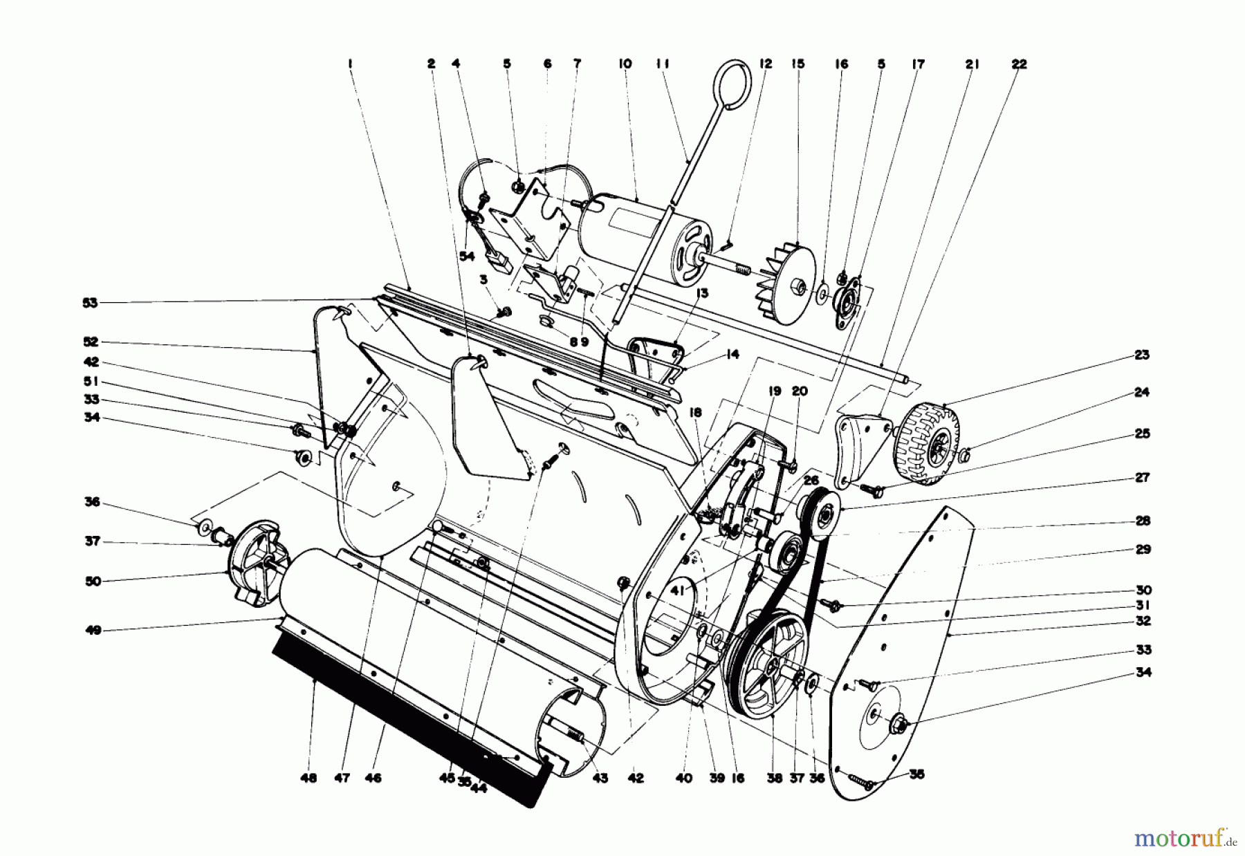  Toro Neu Snow Blowers/Snow Throwers Seite 1 38000 (S-120) - Toro S-120 Snowthrower, 1979 (9000001-9999999) LOWER MAIN FRAME ASSEMBLY