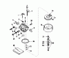 Toro 38035 (3521) - 3521 Snowthrower, 1985 (5000001-5999999) Ersatzteile CARBURETOR NO. 632378