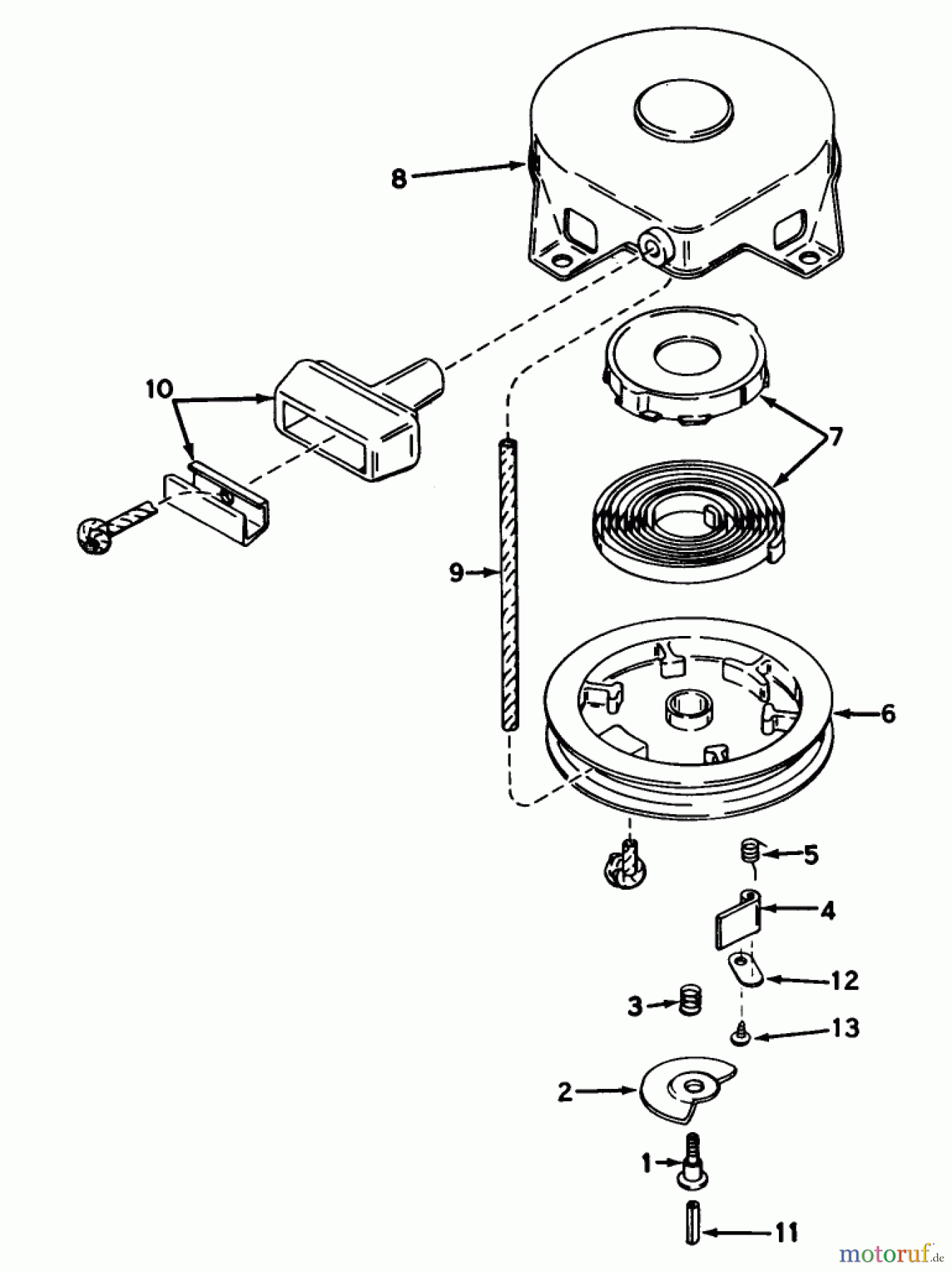  Toro Neu Snow Blowers/Snow Throwers Seite 1 38045 (524) - Toro 524 Snowthrower, 1984 (4000001-4999999) REWIND STARTER NO. 590473