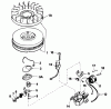 Toro 38052 (521) - 521 Snowthrower, 1984 (4000001-4999999) Ersatzteile MAGNETO NO. 611030