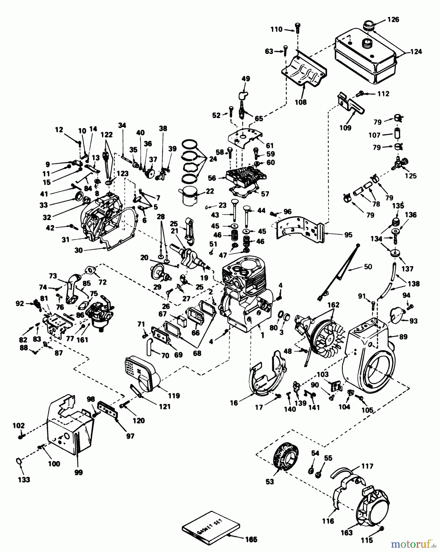  Toro Neu Snow Blowers/Snow Throwers Seite 1 38080 (824) - Toro 824 Snowthrower, 1979 (9000001-9999999) ENGINE TECUMSEH MODEL NO. HM 80-155169E