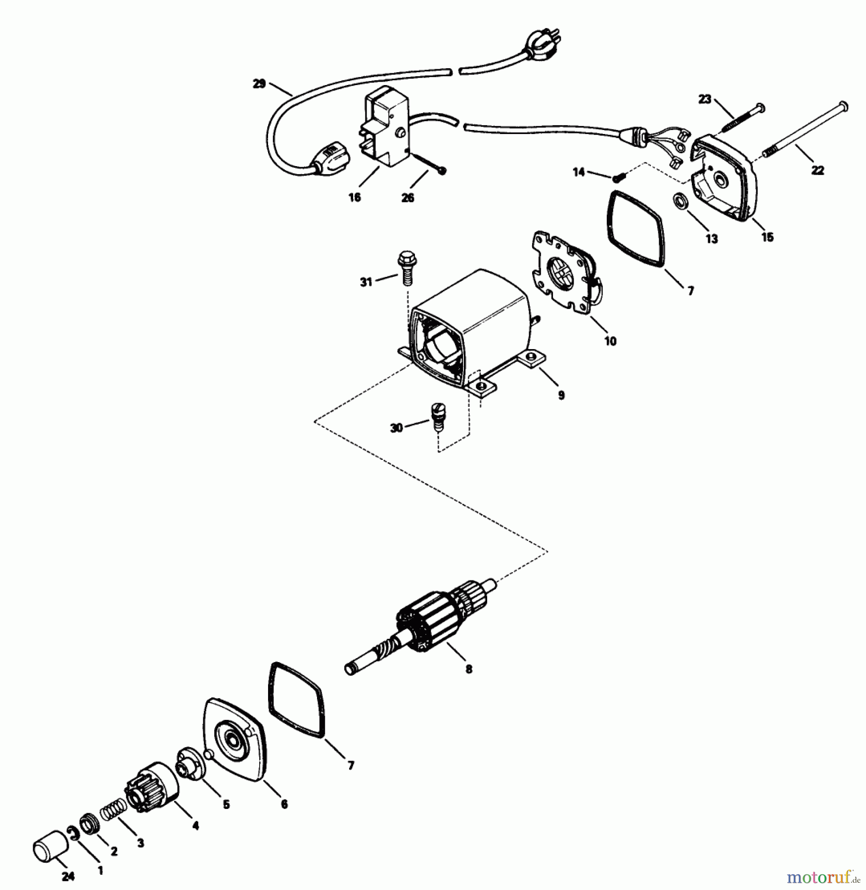  Toro Neu Snow Blowers/Snow Throwers Seite 1 38080 (824) - Toro 824 Snowthrower, 1990 (0000001-0999999) ELECTRIC START MOTOR KIT NO. 37-4810