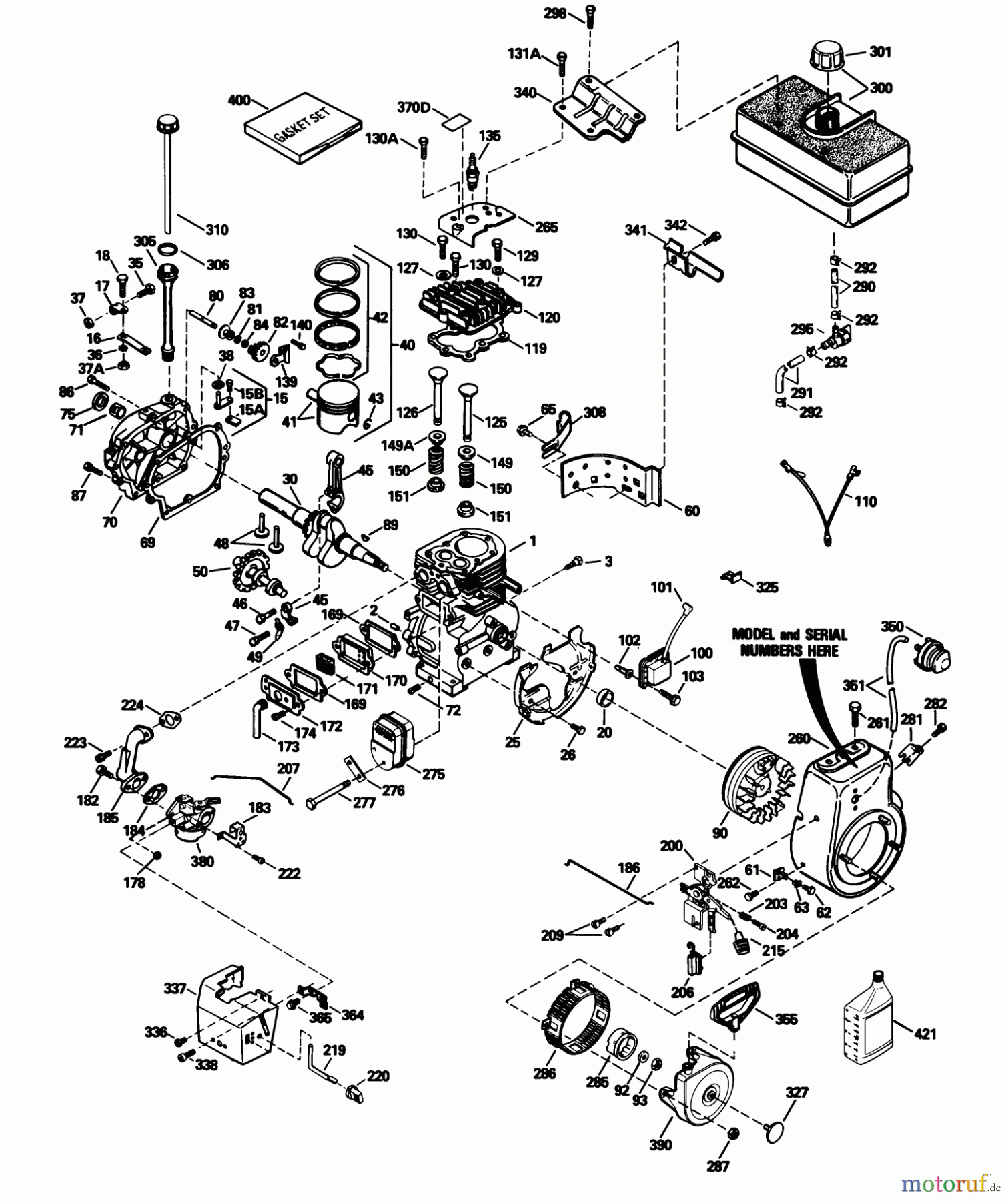  Toro Neu Snow Blowers/Snow Throwers Seite 1 38080 (824) - Toro 824 Snowthrower, 1993 (3900001-3999999) ENGINE TECUMSEH MODEL HM80-155438R