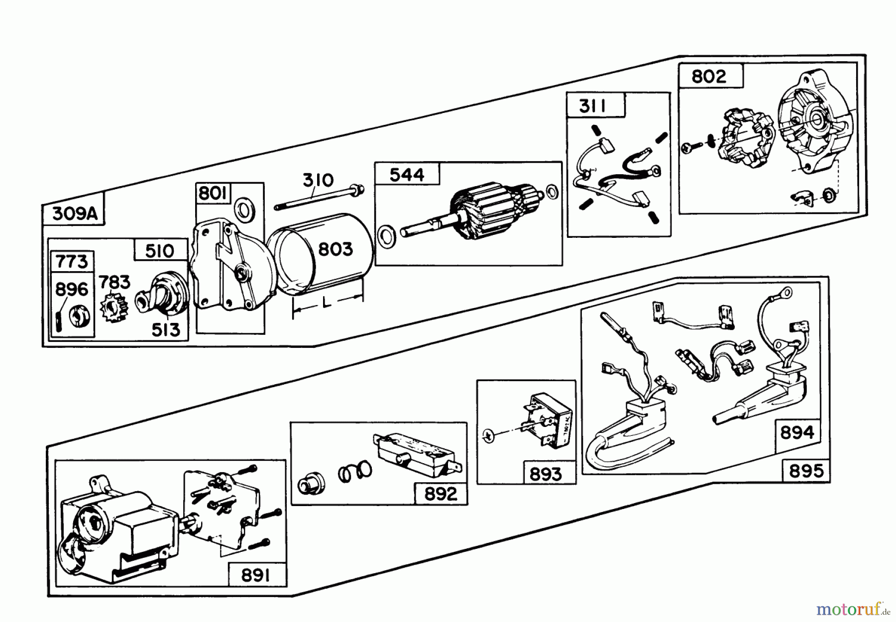  Toro Neu Snow Blowers/Snow Throwers Seite 1 38090 (1132) - Toro 1132 Snowthrower, 1987 (7000001-7999999) STARTER MOTOR KIT MODEL NO. 37-4630 (OPTIONAL)