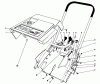 Toro 38116 (CR-20R) - CR-20 Snowthrower, 1988 (8000001-8999999) Ersatzteile SHROUD & HANDLE ASSEMBLY