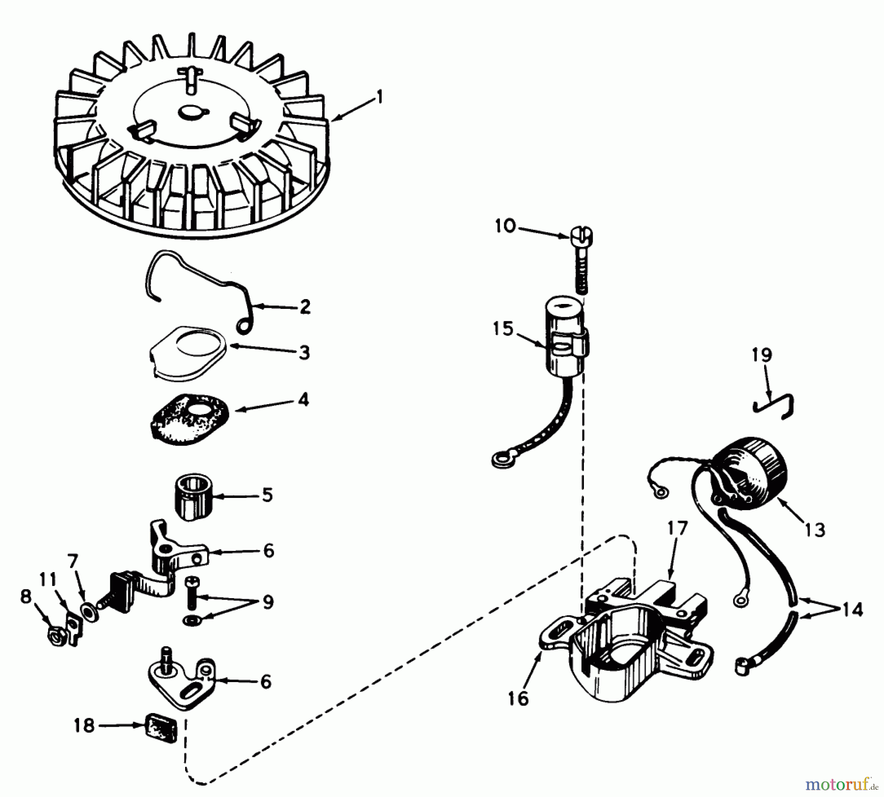  Toro Neu Snow Blowers/Snow Throwers Seite 1 38130 (S-200) - Toro S-200 Snowthrower, 1980 (0015001-0499999) MAGNETO NO. 610794A ENGINE MODEL AH520 TYPE 1585A UNIT MODEL 38120 (USED ON UNITS WITH SERIAL NO. 0100000 THRU