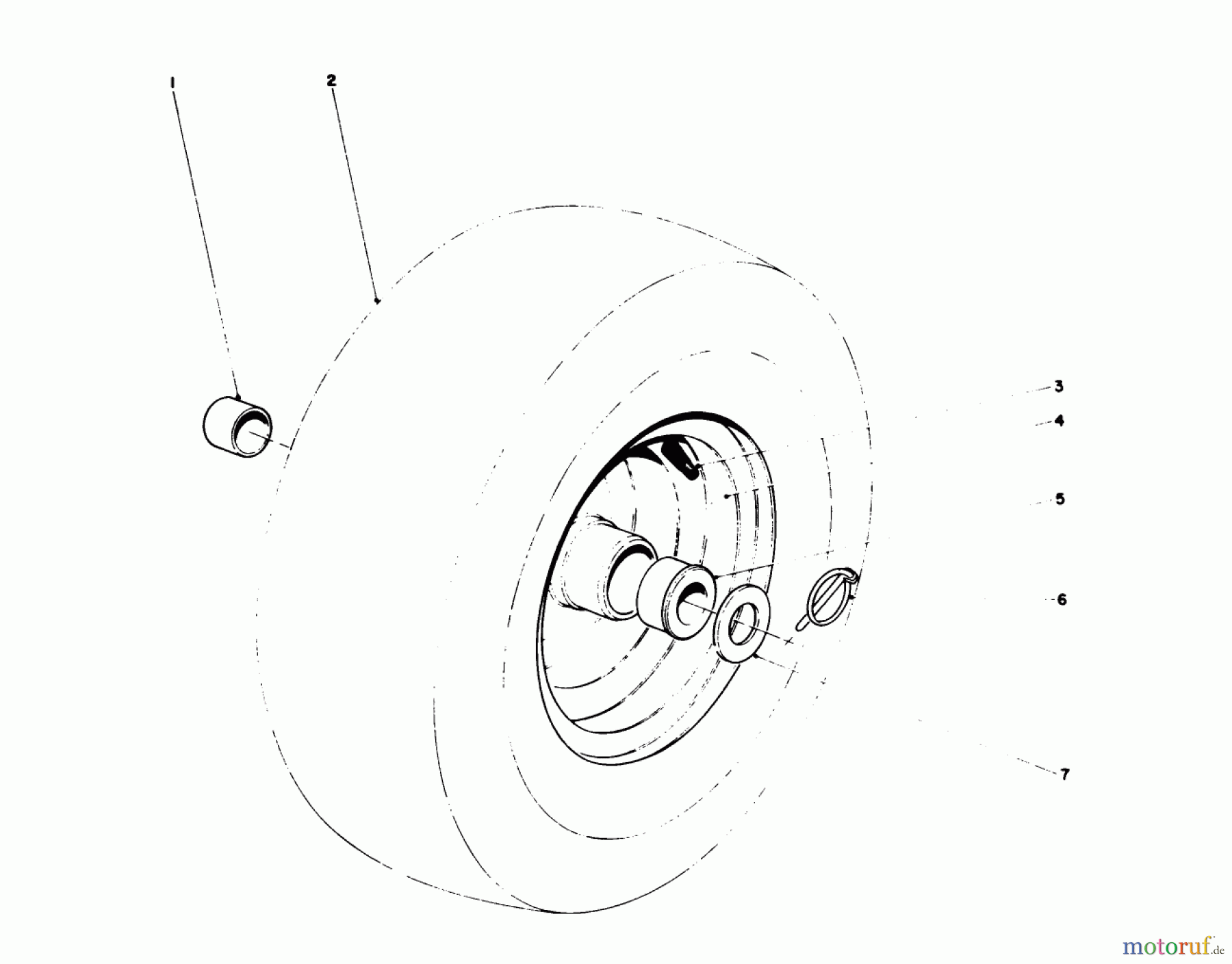  Toro Neu Snow Blowers/Snow Throwers Seite 1 38150 (826) - Toro 826 Snowthrower, 1983 (3000001-3999999) WHEEL ASSEMBLY