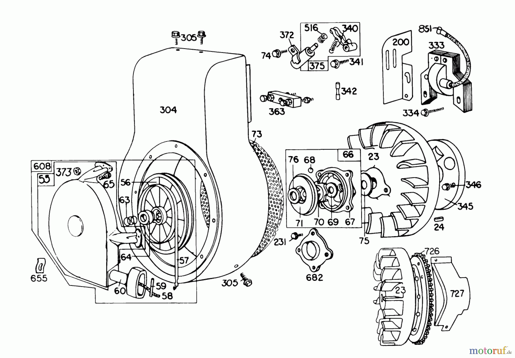  Toro Neu Snow Blowers/Snow Throwers Seite 1 38160 (1132) - Toro 1132 Snowthrower, 1981 (1000001-1999999) ENGINE 190402 TYPE 0989-01 (8 H.P. SNOWTHROWER MODEL 38150)